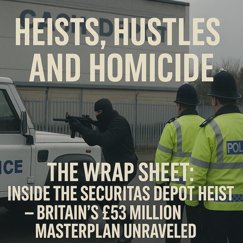 Artwork for podcast Heists, Hustles, and Homicide