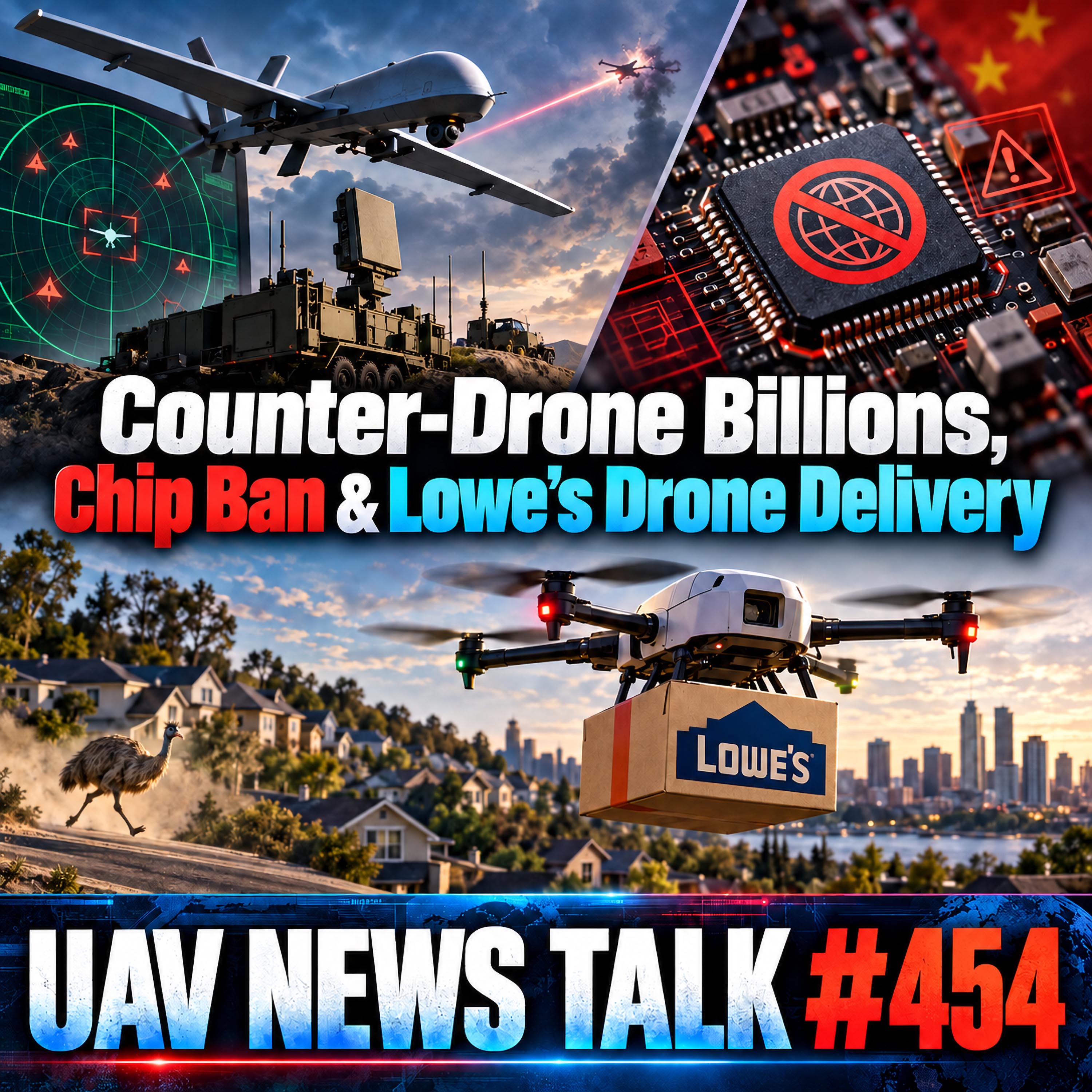 Army’s $7 Billion Counter-Drone Push, DJI Chip Ban & Lowe’s Drone Delivery