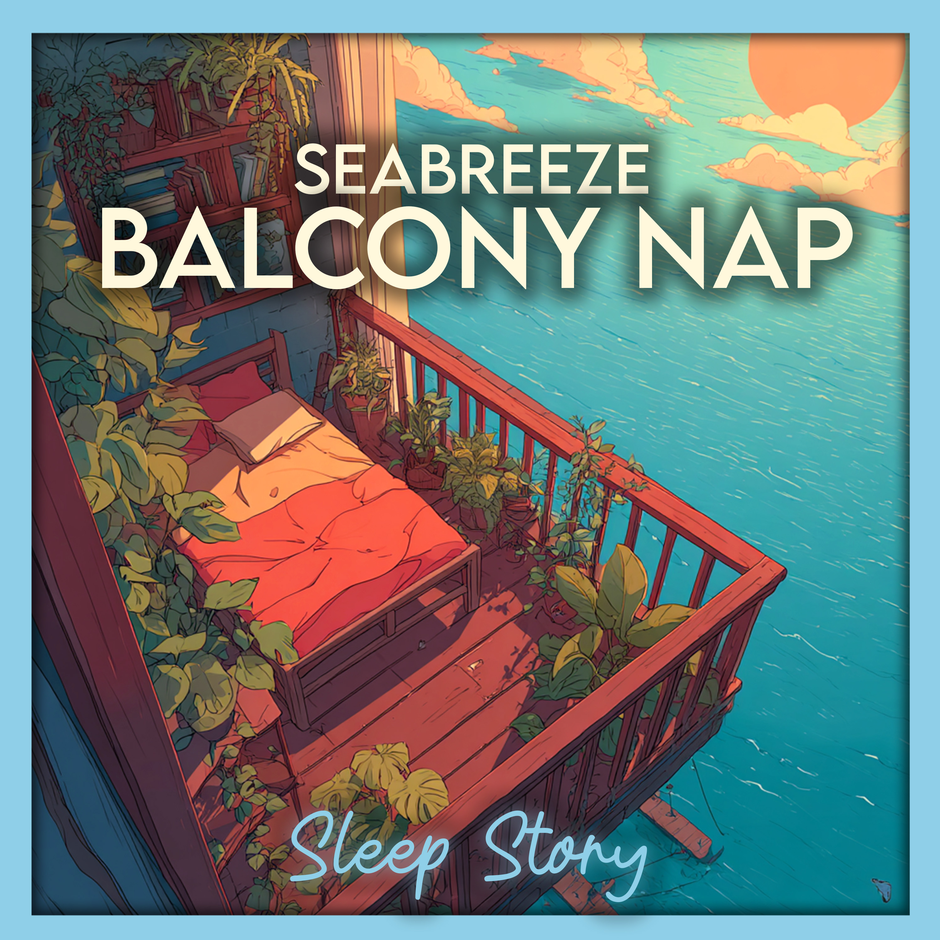 Cozy Seaside Balcony Sleep Story for Adults | Ocean Waves, Lighthouse Calm & ASMR Bedtime Story for Deep Sleep