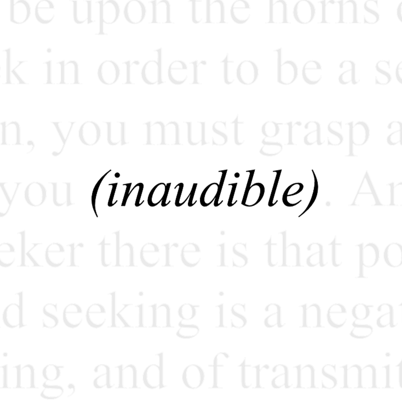 Artwork for podcast inaudible