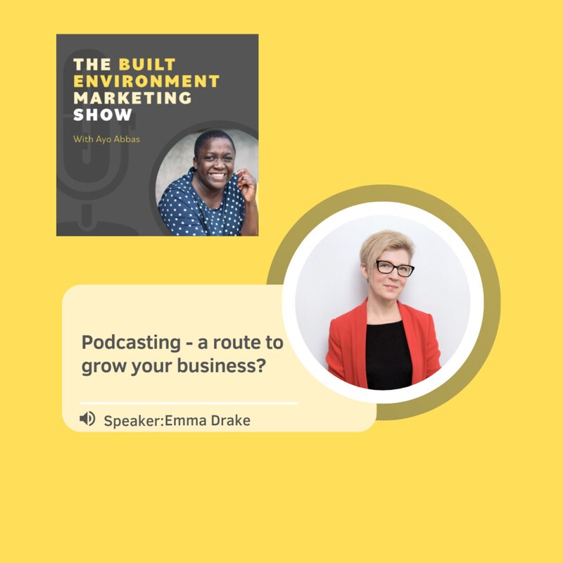 Artwork for podcast The Built Environment Marketing Show:  marketing strategies and tactics for architects and engineers