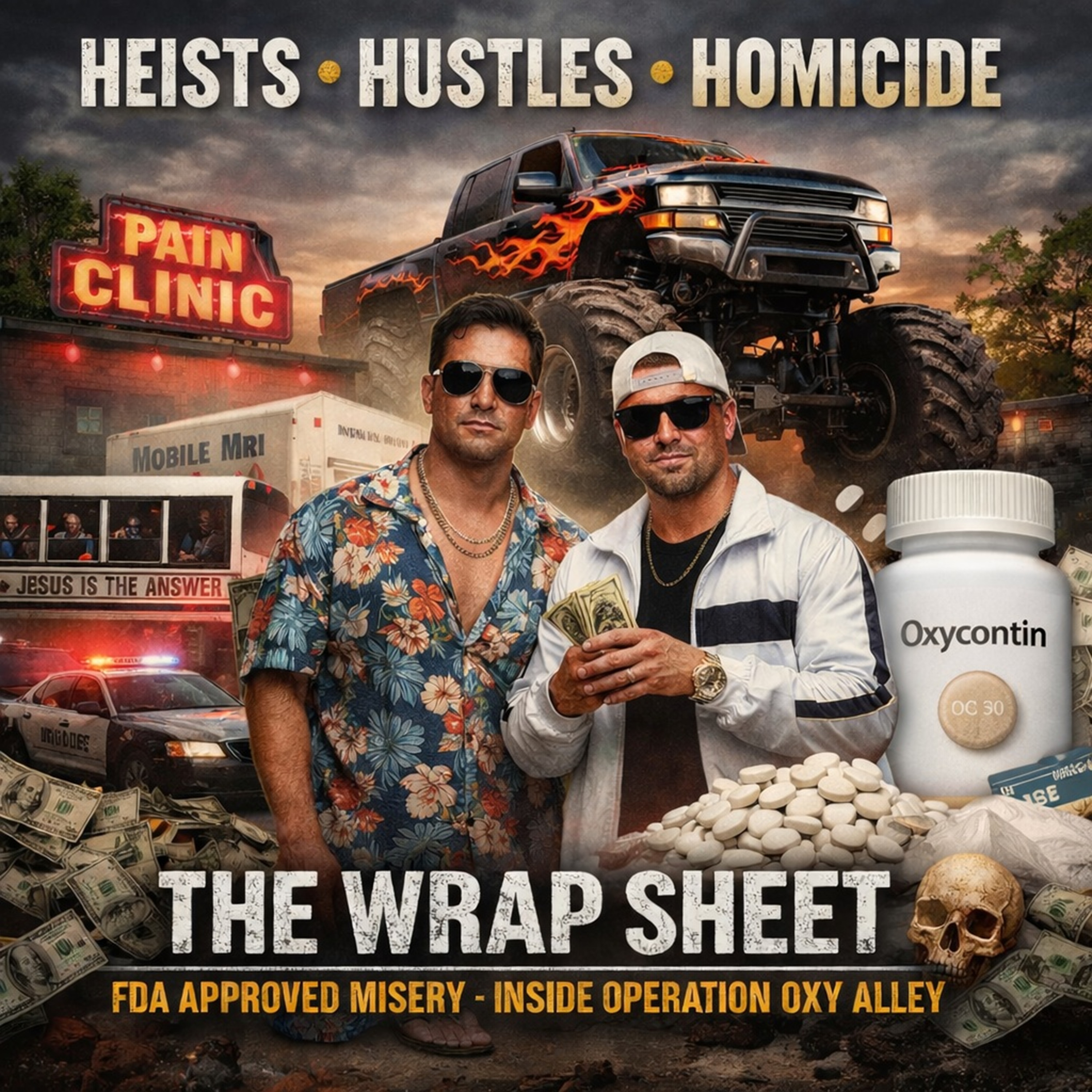 "The Wrap Sheet: FDA Approved Misery - Inside Operation Oxy Alley" episode artwork