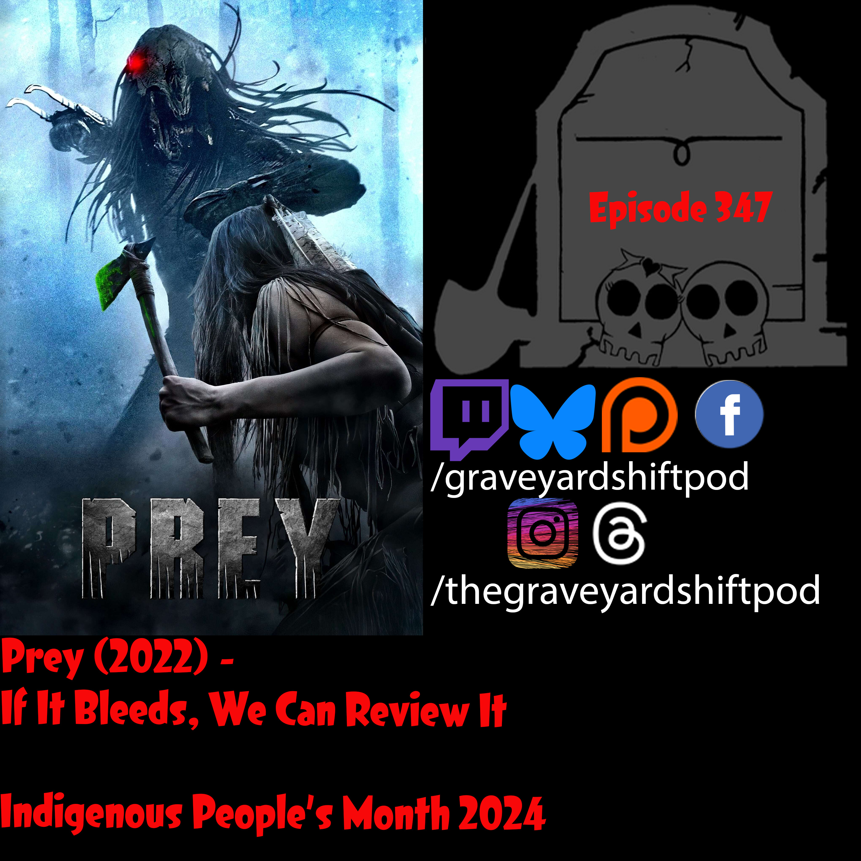 Prey (2022) - If It Bleeds, We Can Review it - Indigenous People's Month 2024 episode artwork