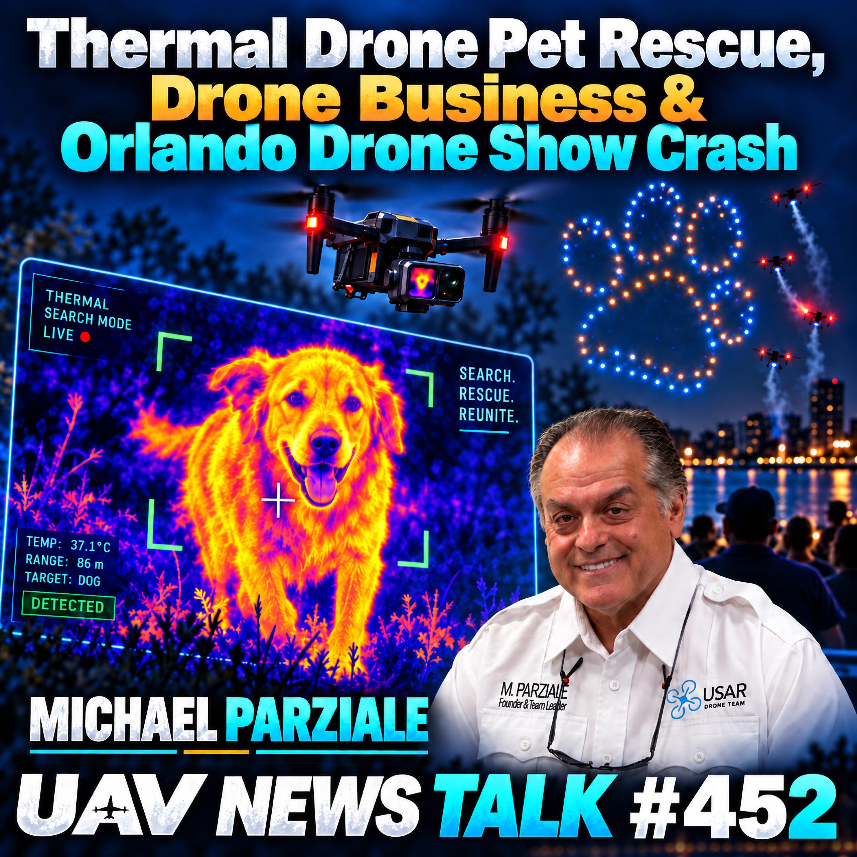 Thermal Drone Pet Rescue, Drone Business & Orlando Drone Show Crash