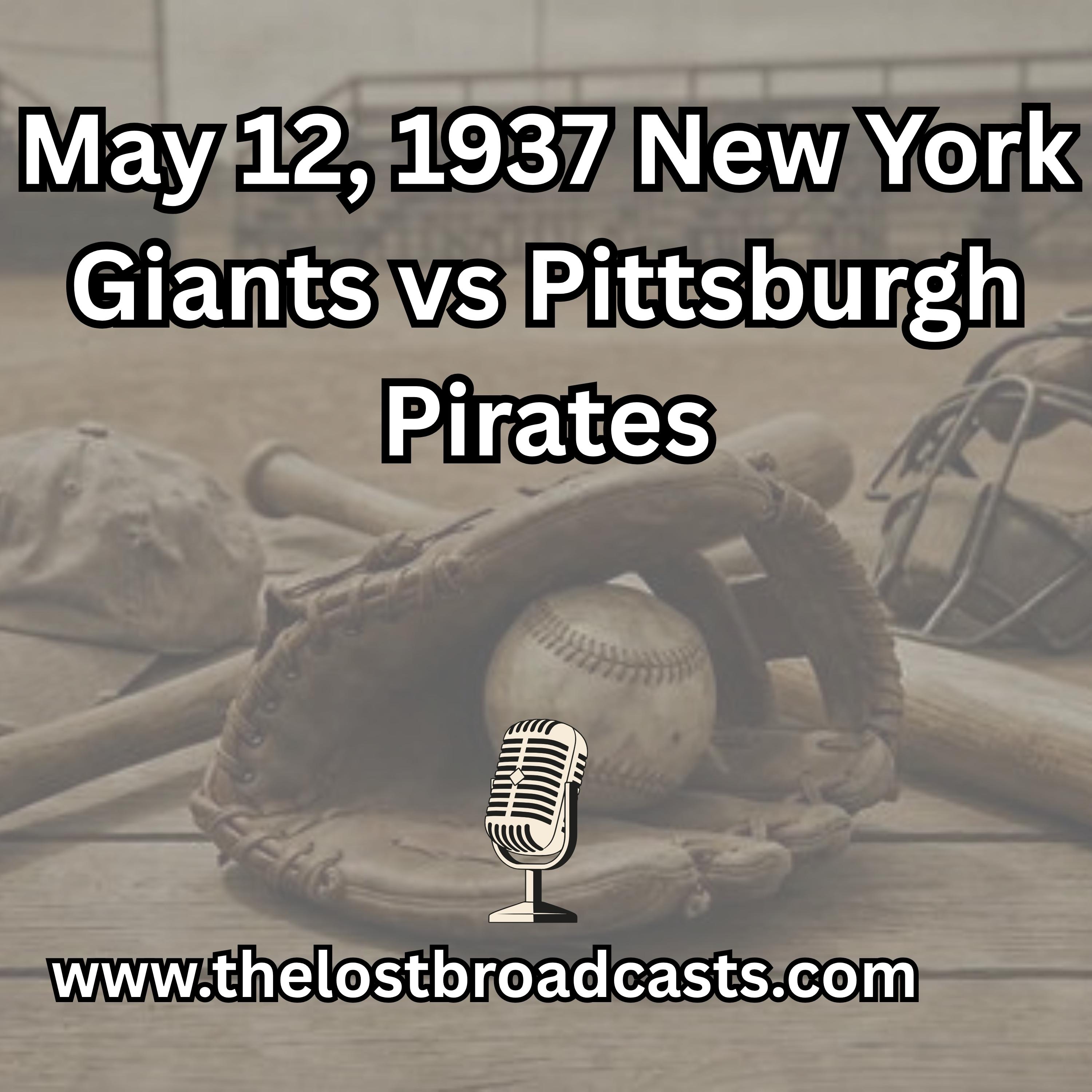 May 12, 1937 Boston Braves vs Chicago Cubs