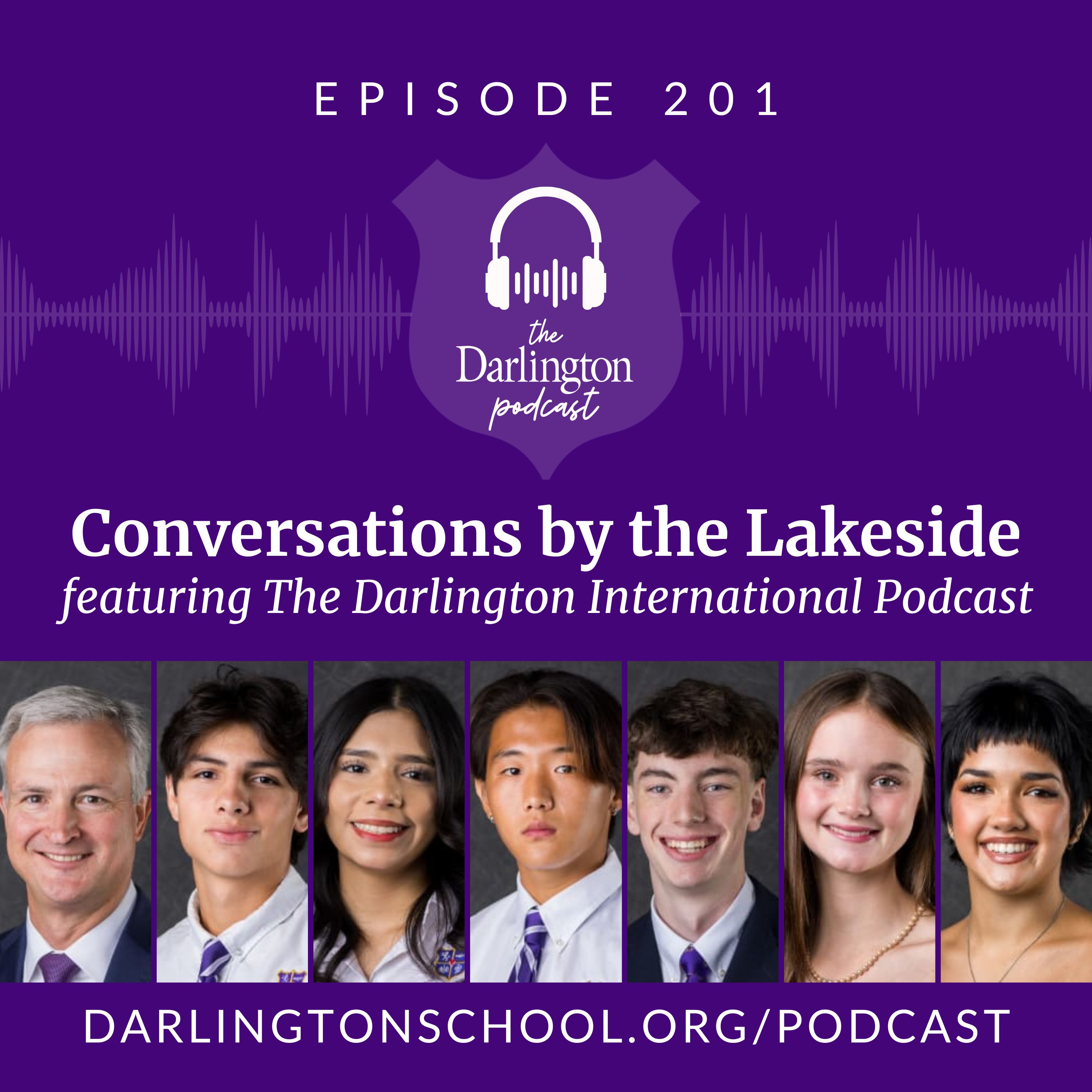 Conversations by the Lakeside featuring the Darlington International Podcast episode artwork