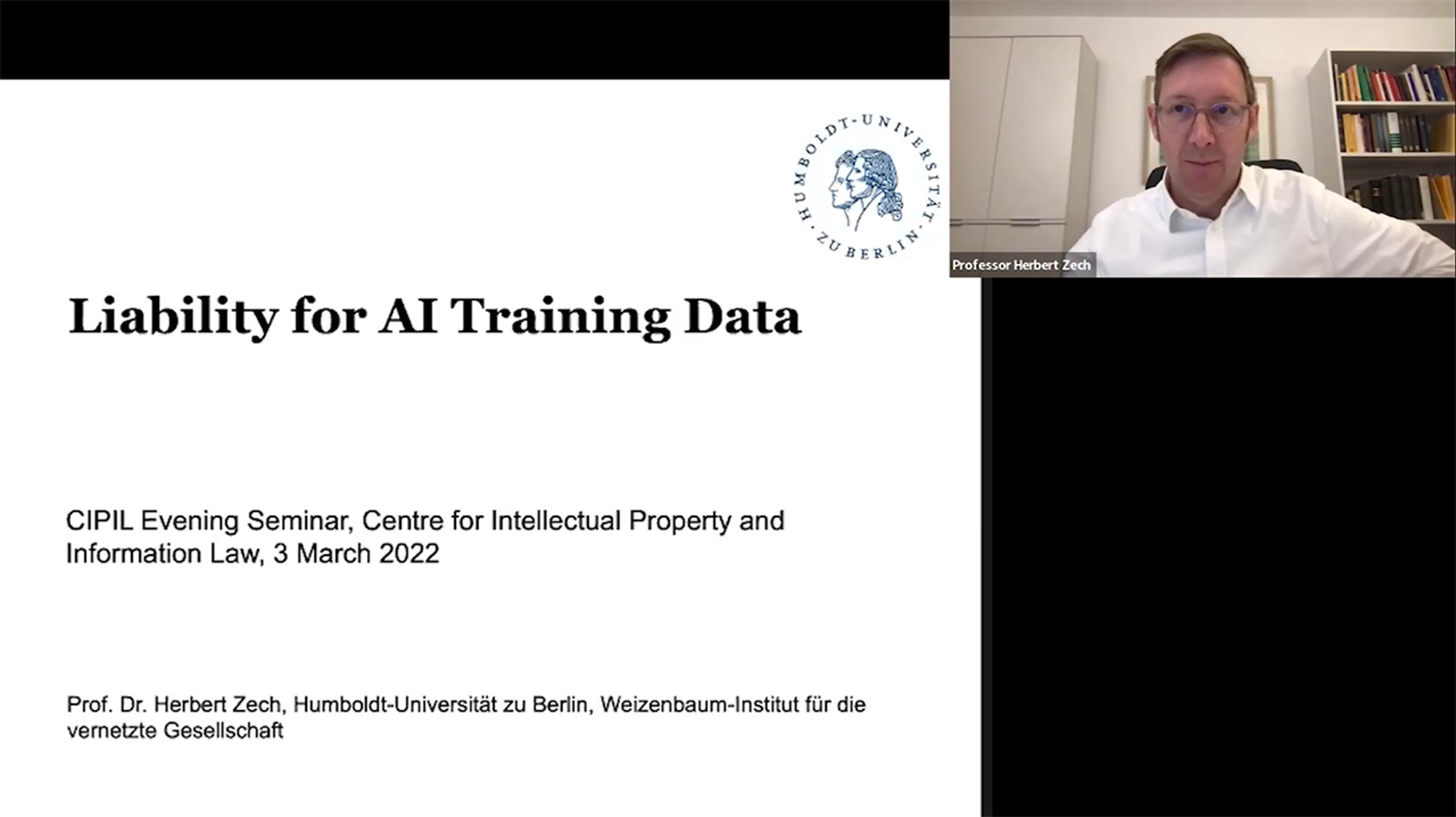 'Liability for AI Training Data': CIPIL Seminar (audio)