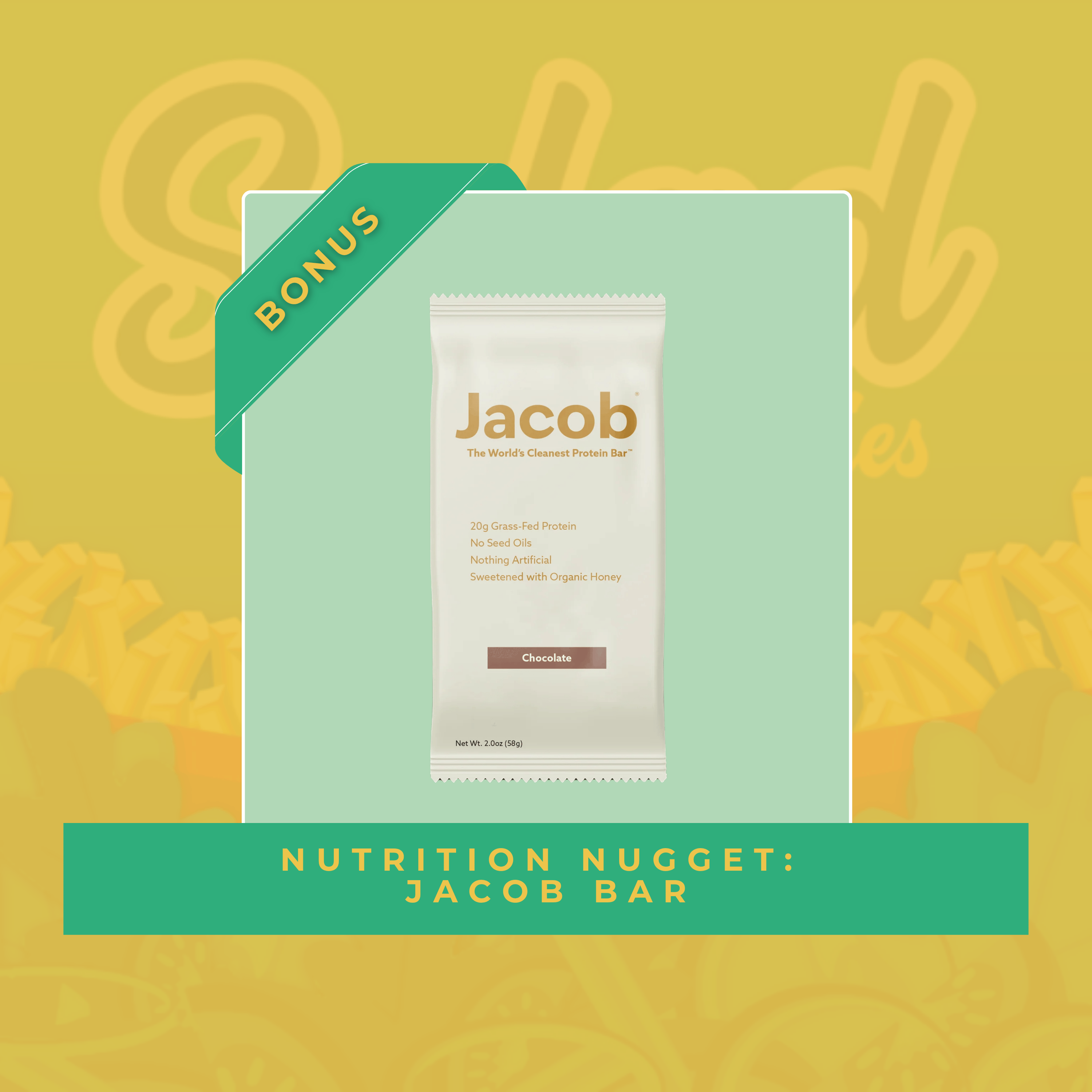 Nutrition Nugget: Jacob Bar