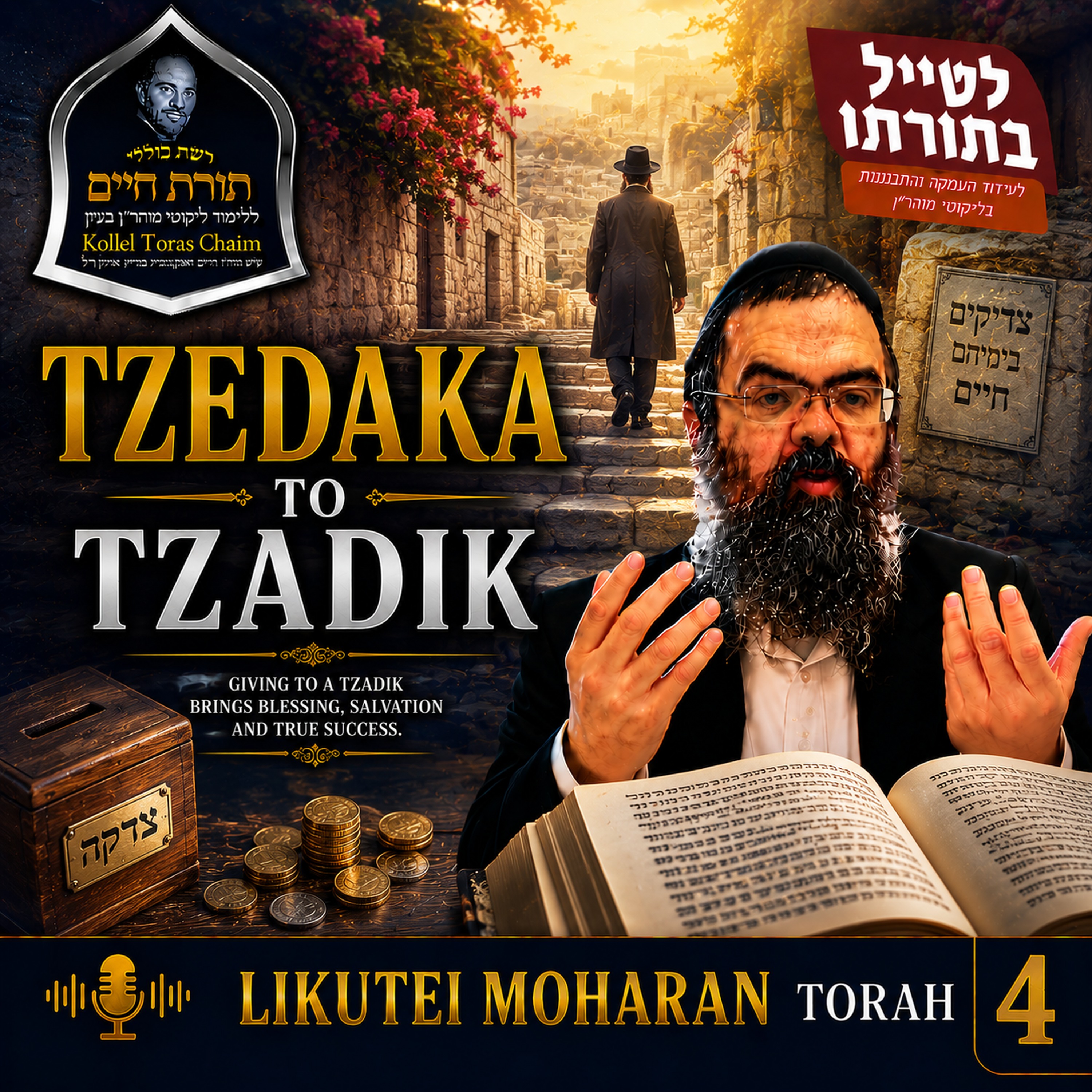 Tzedaka to Tzadik episode artwork