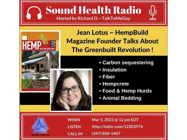 Jean Lotus ~HempBuild Magazine Founder talks about The Greenbuilt Revolution ! episode artwork