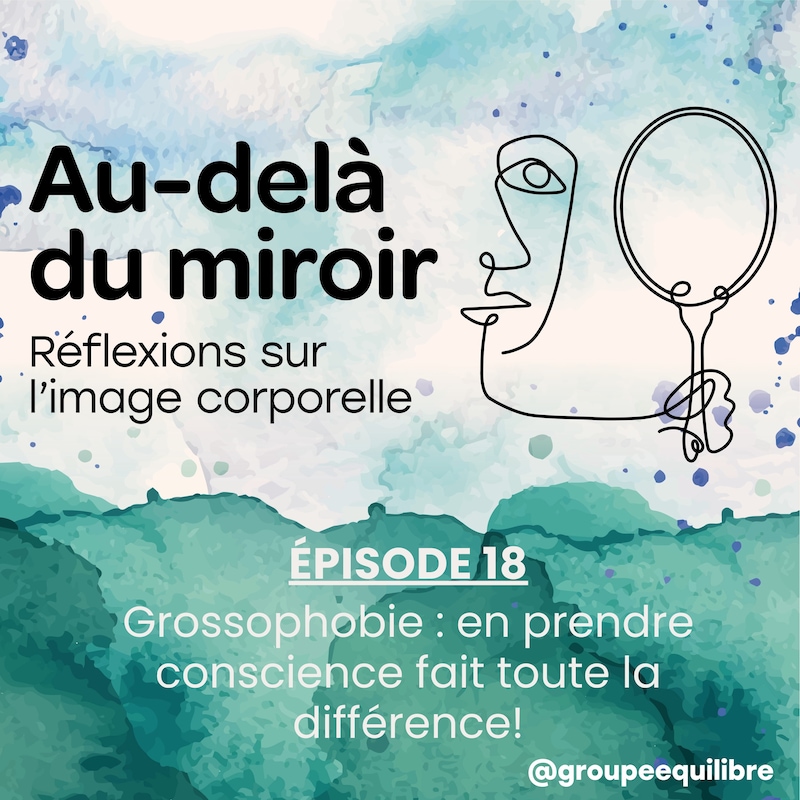 Artwork for podcast Au-delà du miroir : réflexions sur l'image corporelle