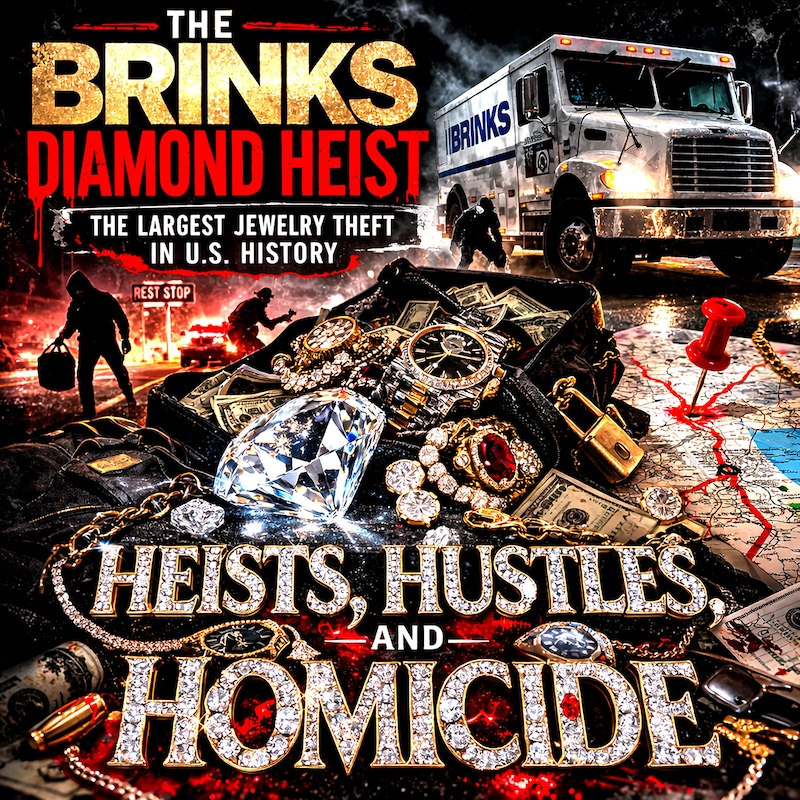 Artwork for podcast Heists, Hustles, and Homicide