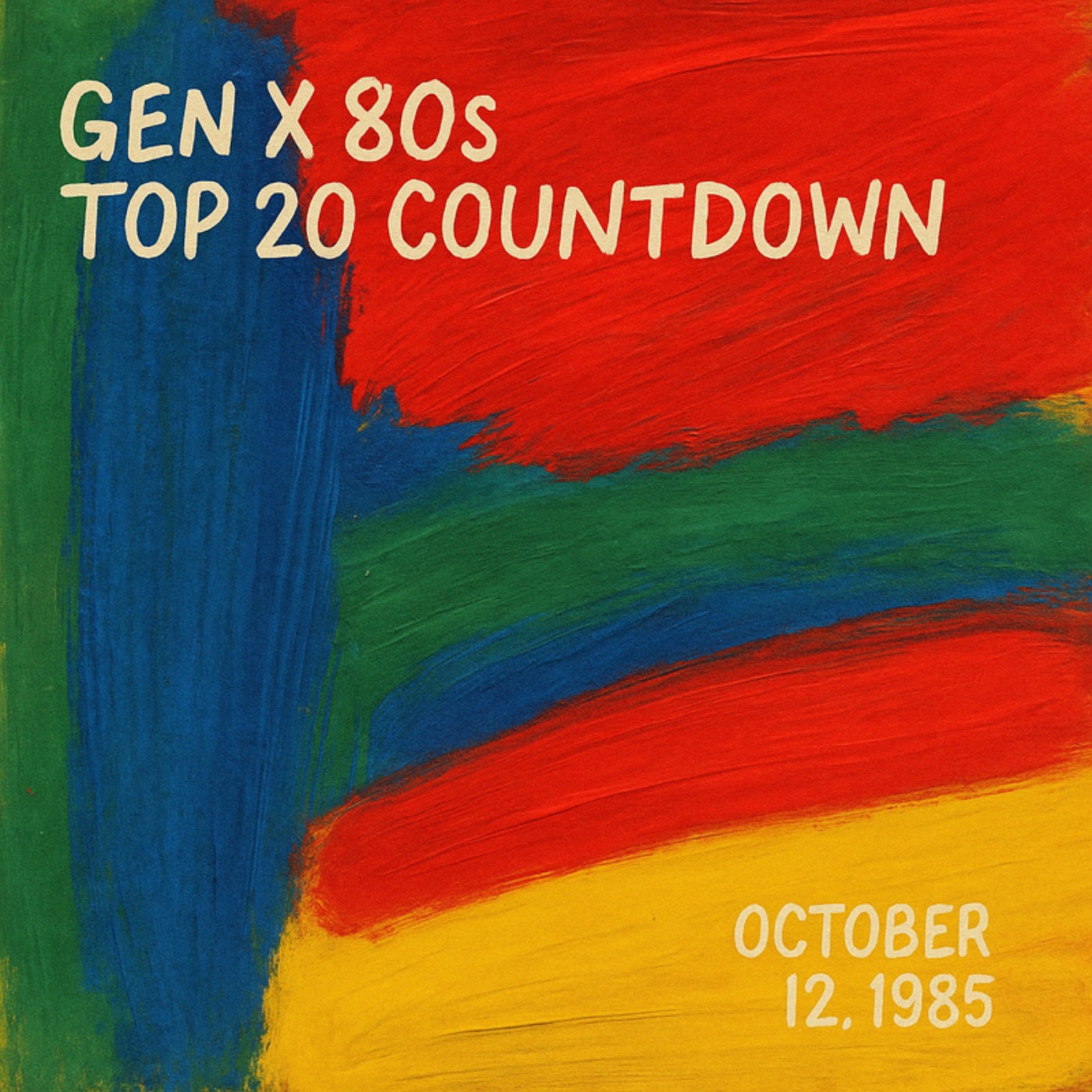 Gen X 80s Top 20 Countdown. Neon Nights & Power Moves – October 12, 1985