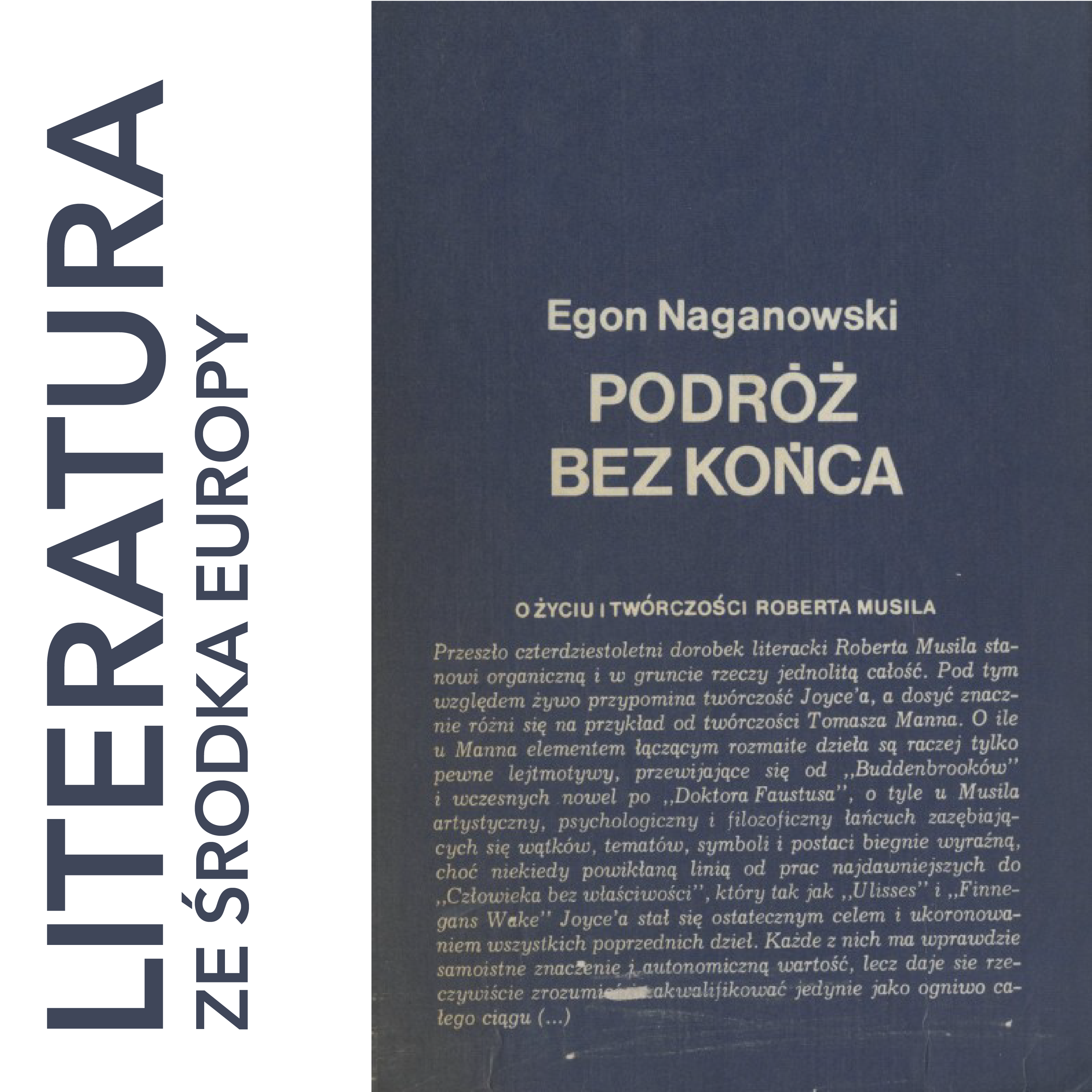 Egon Naganowski 🇵🇱 PODRÓŻ BEZ KOŃCA. O TWÓRCZOŚCI ROBERTA MUSILA (1980)