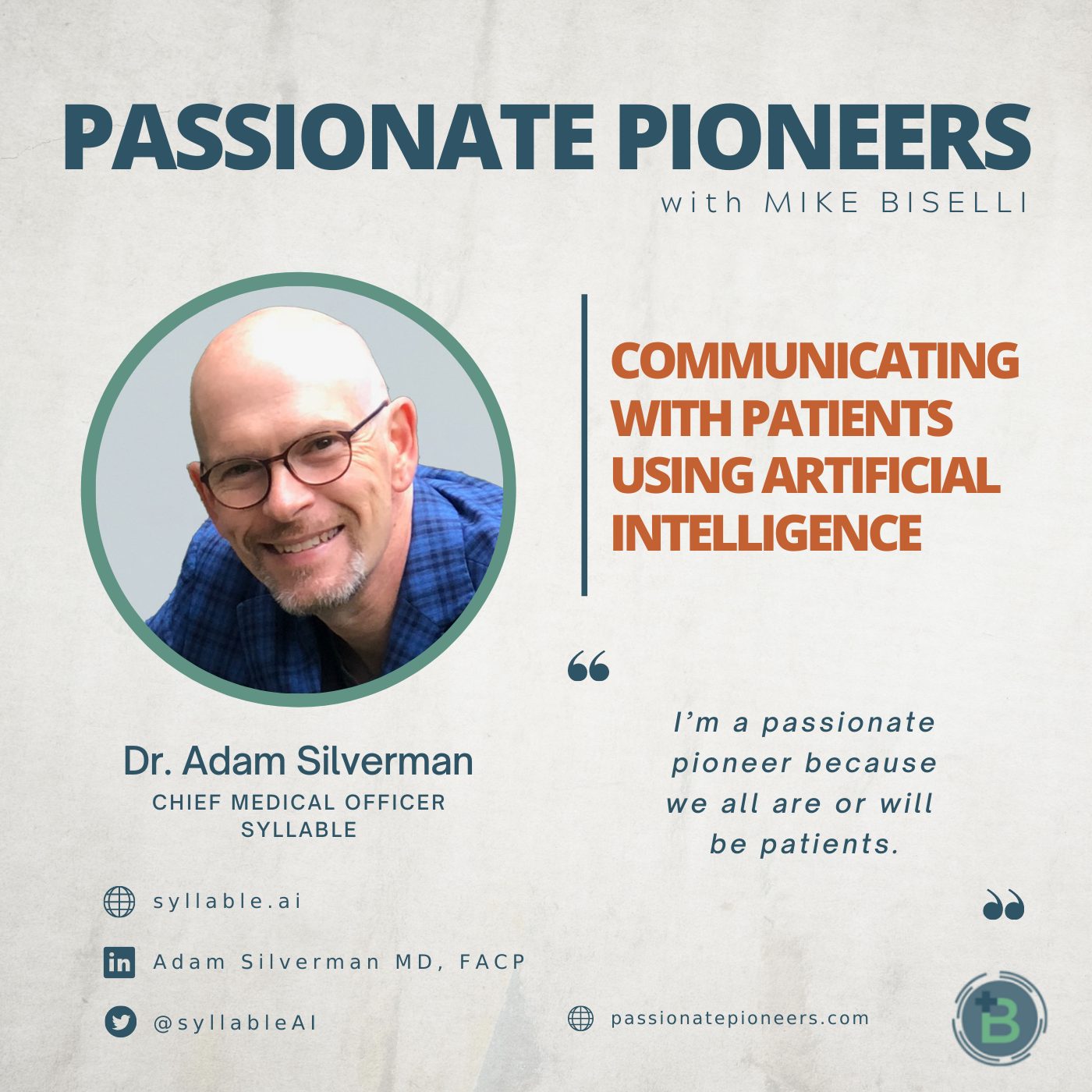 Communicating with Patients Using Artificial Intelligence with Dr. Adam Silverman