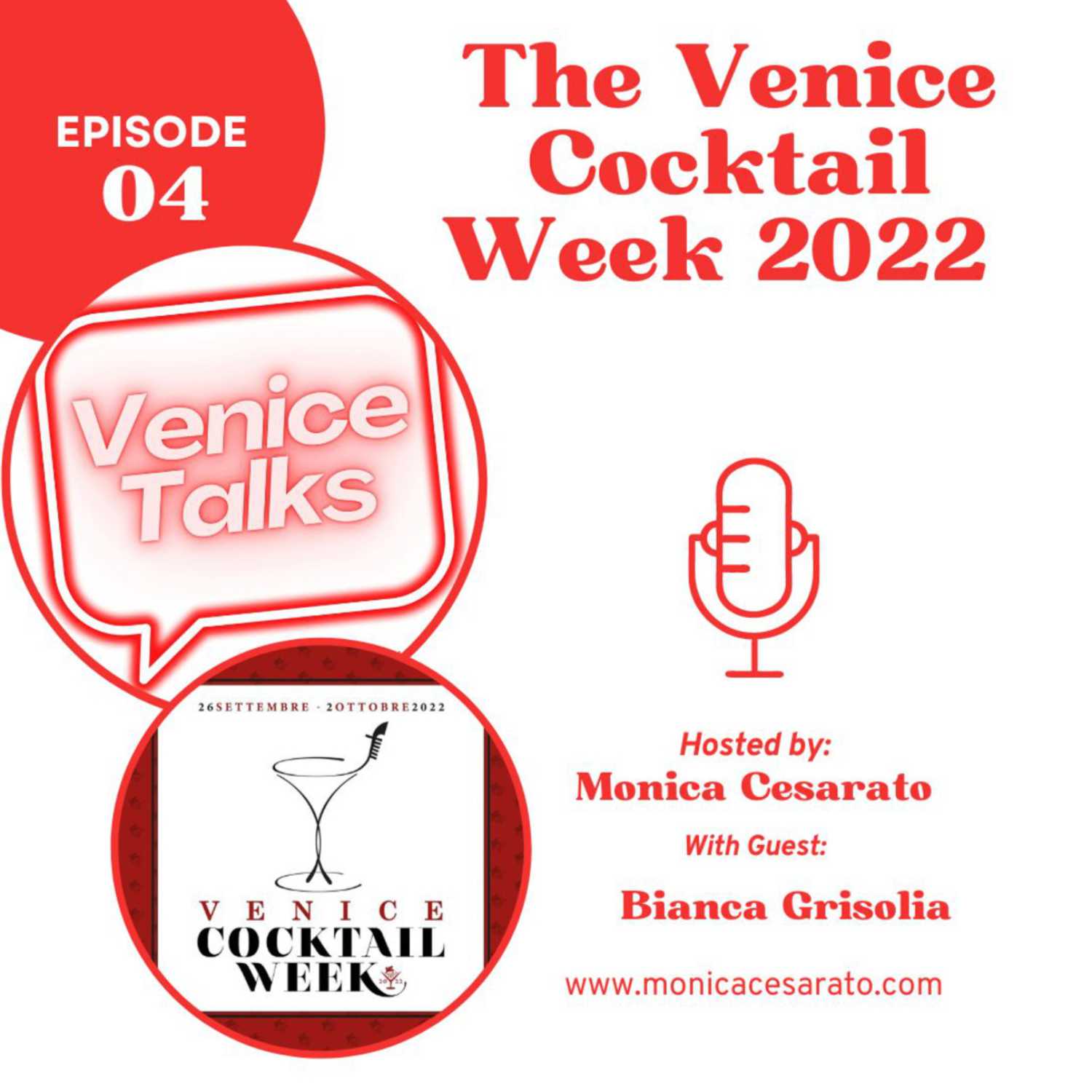 Ep.4 - Sipping Elegance: A Toast to Venice Cocktail Week's Spirited Revelry. A chat with Bianca Grisolia, PR & Communication manager for the Venice Cocktail Week