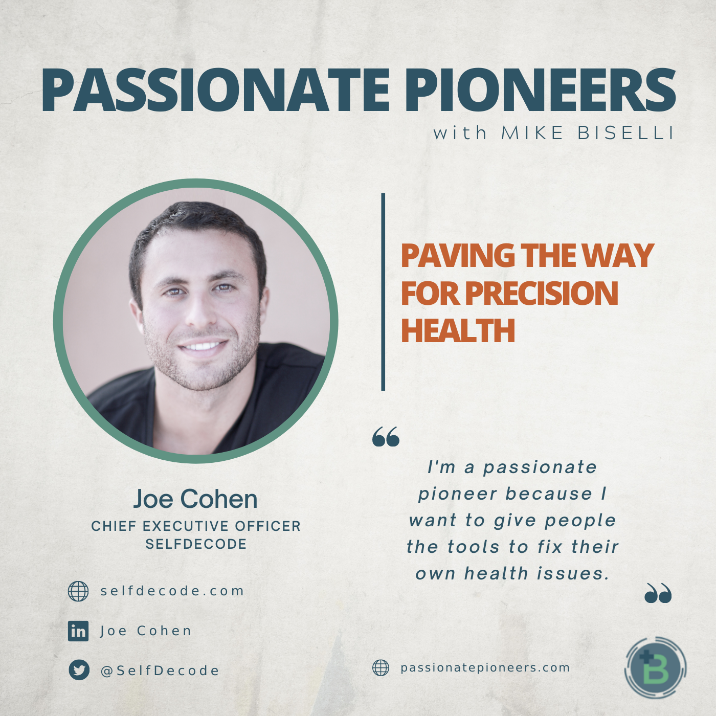 Paving the Way for Precision Health with Joe Cohen