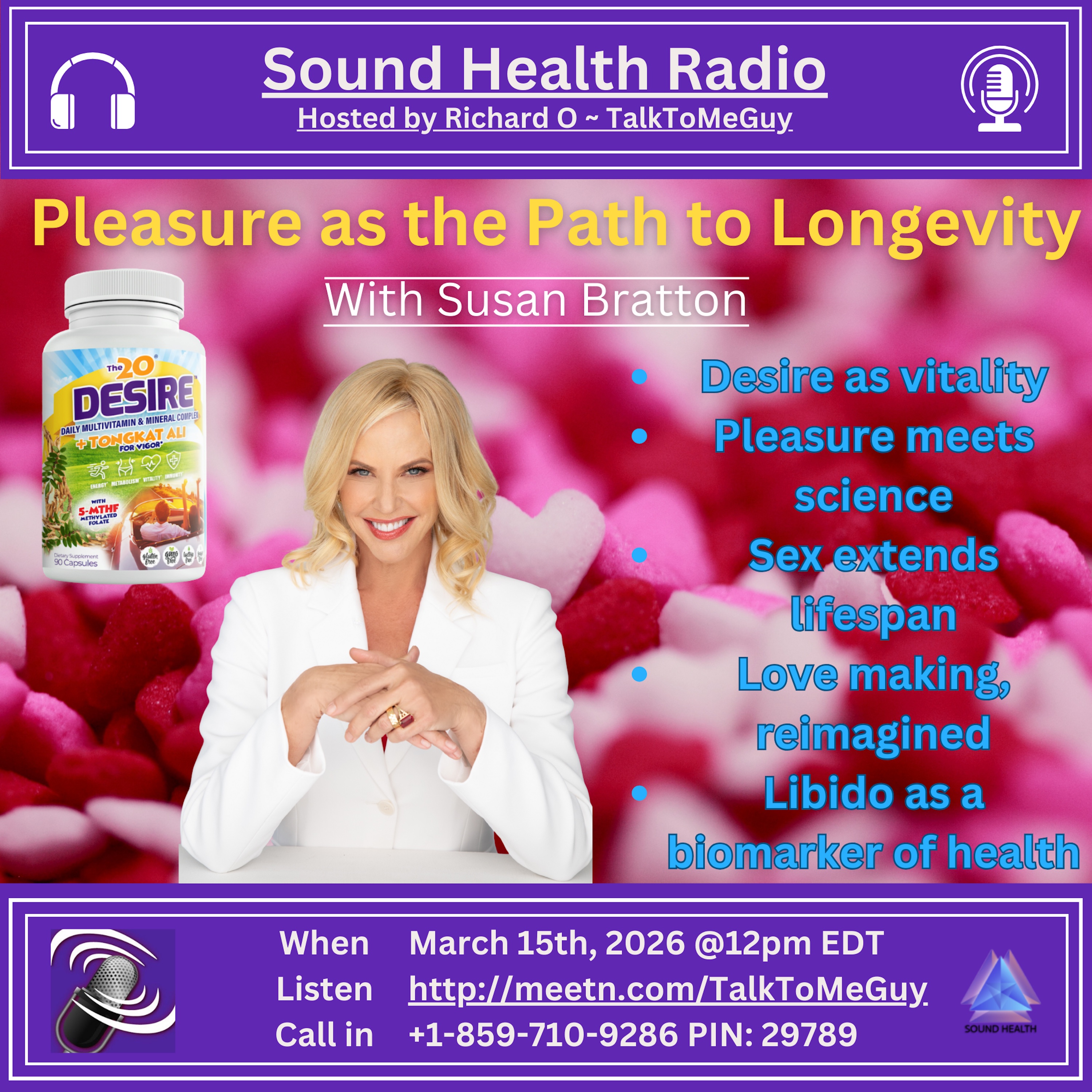 Pleasure as the Path to Longevity with Susan Bratton