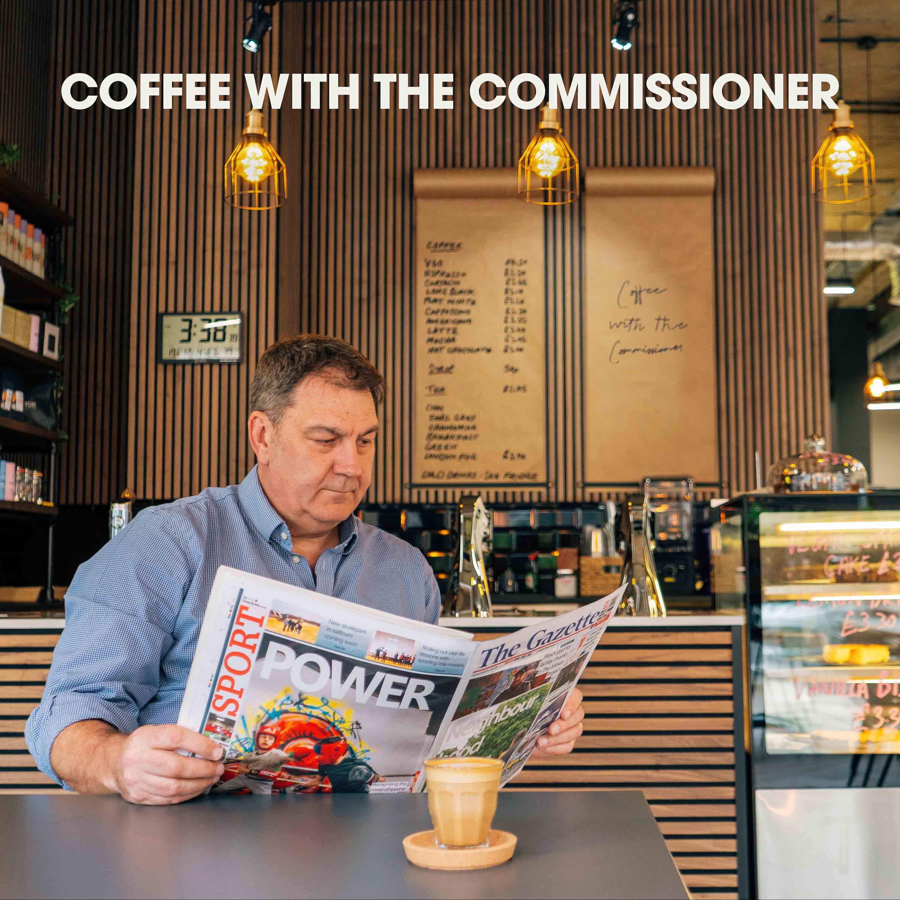 Artwork for Coffee with the Commissioner