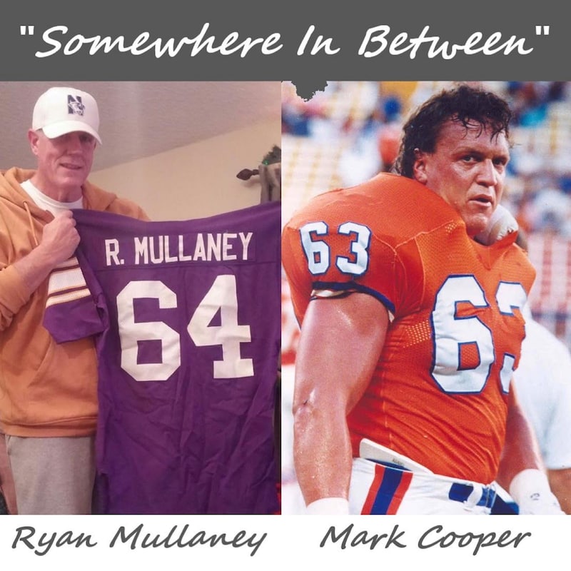 Artwork for podcast "Somewhere In Between" with Coach Mulls and The Coop