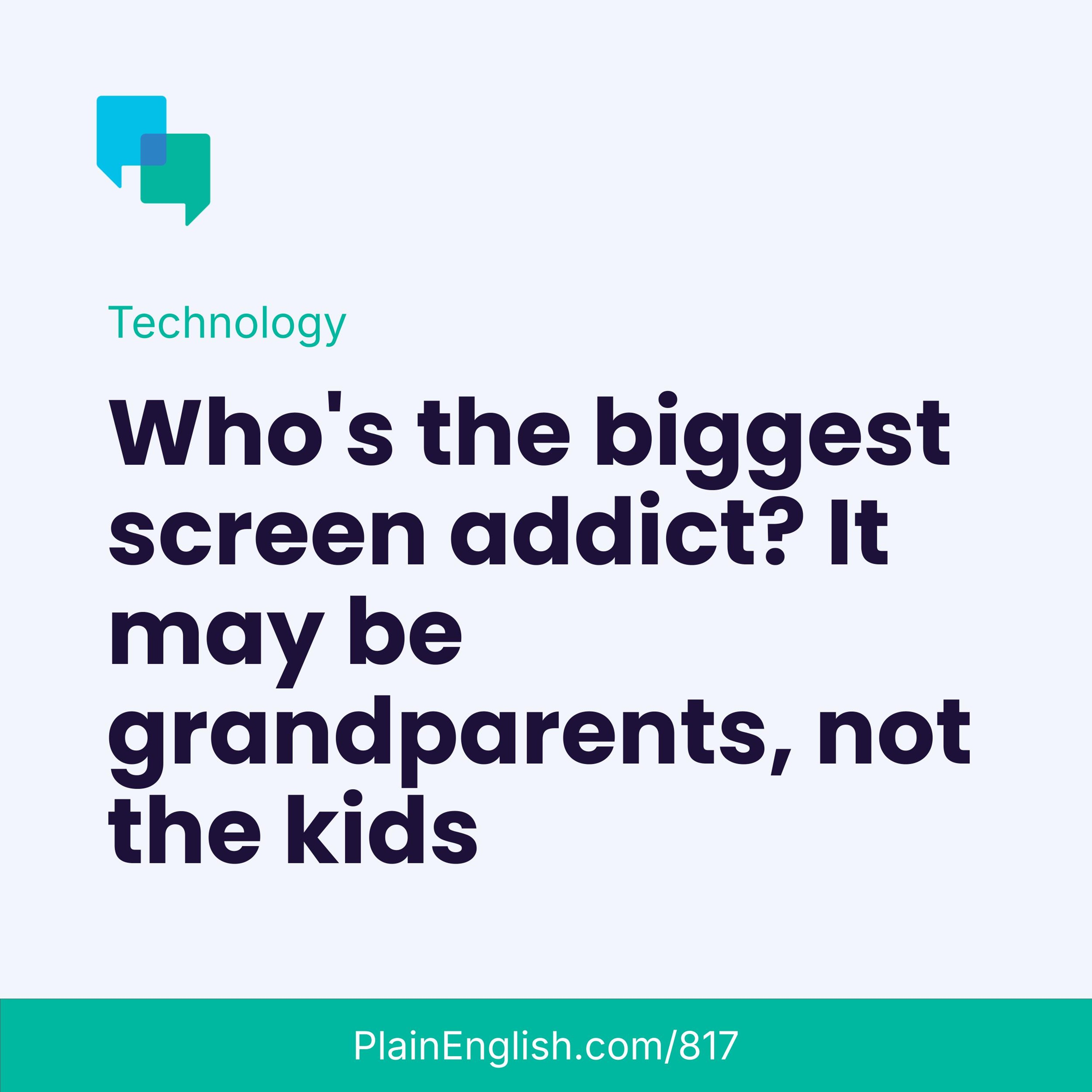 Seniors are the new screen addicts