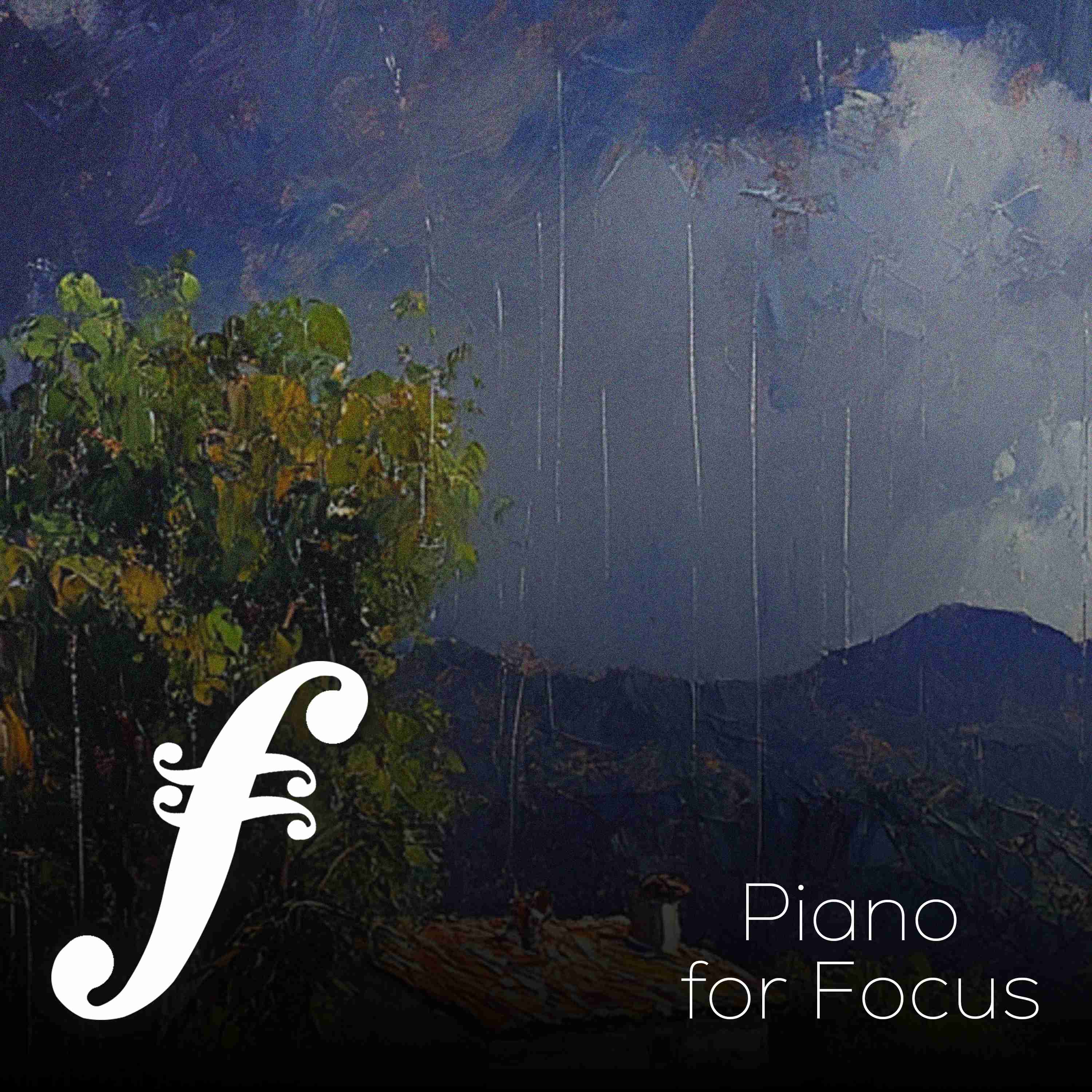 Focus Piano with Distant Rain - 3 Hours - "Mount Moon" episode artwork