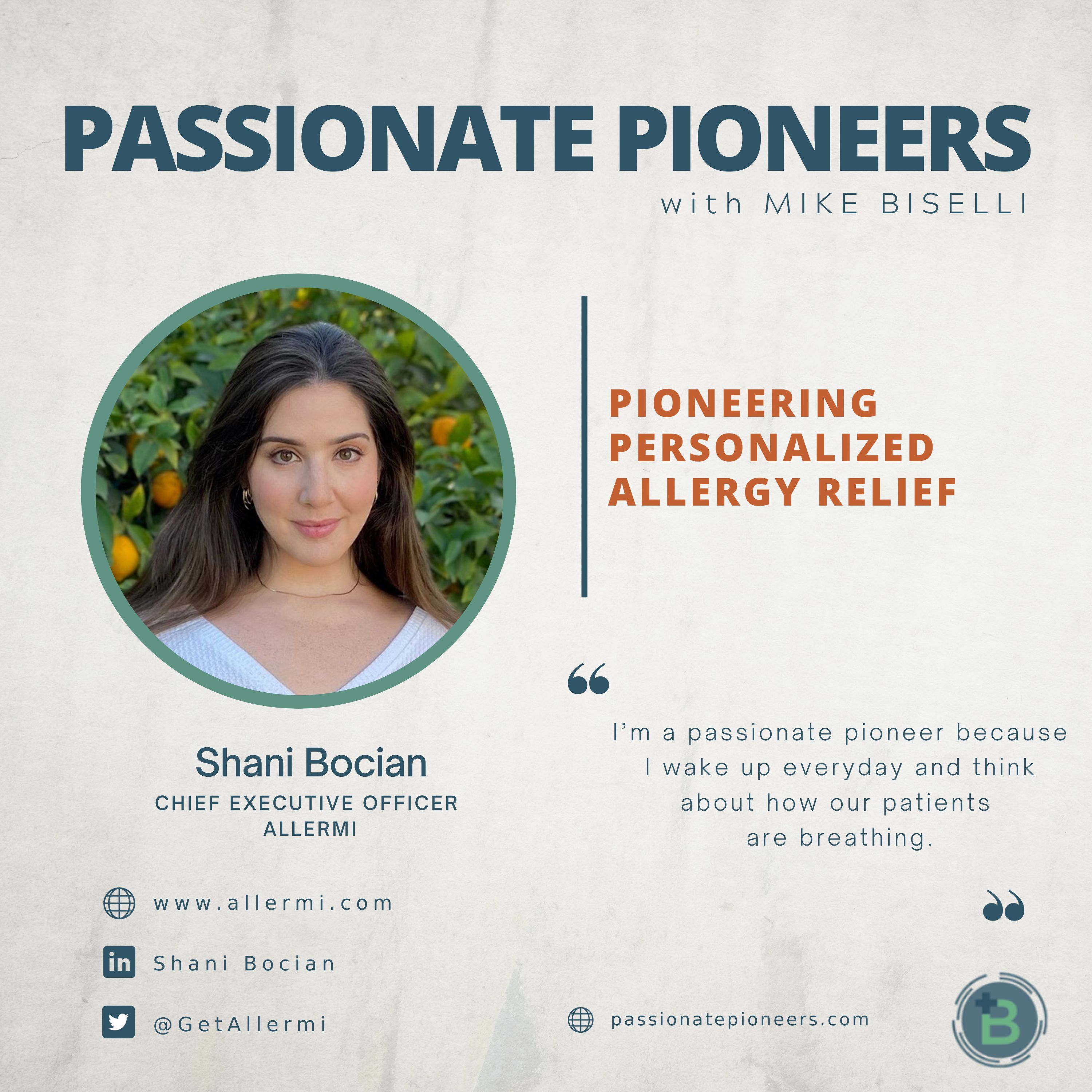 Pioneering Personalized Allergy Relief with Shani Bocian