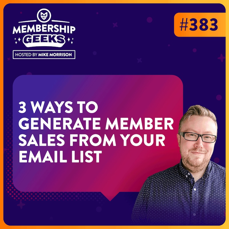 Artwork for podcast Membership Geeks Podcast with Mike Morrison