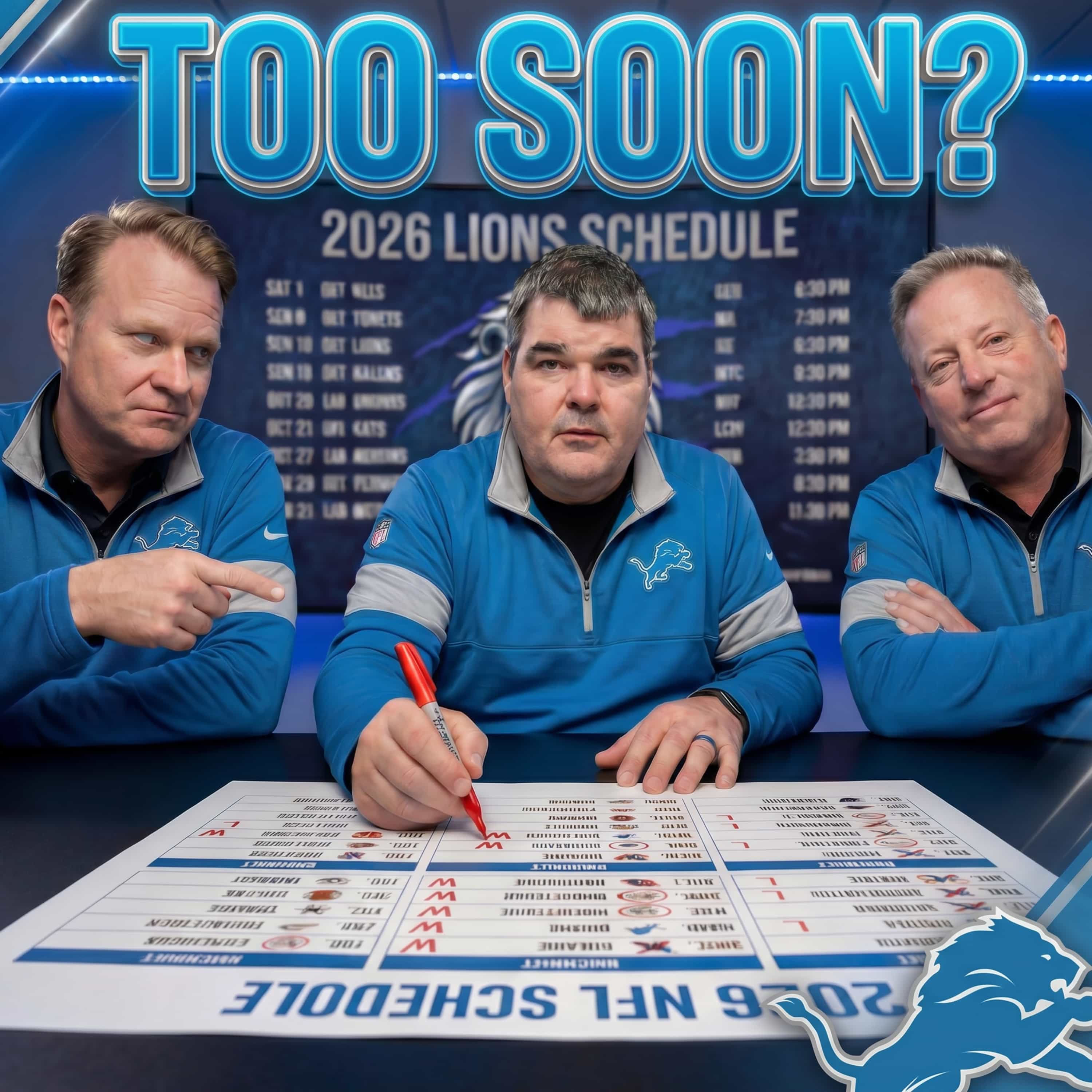 The Detroit Lions 2026 Schedule Breakdown: 17 Games, 1 Mission - EP 034 episode artwork