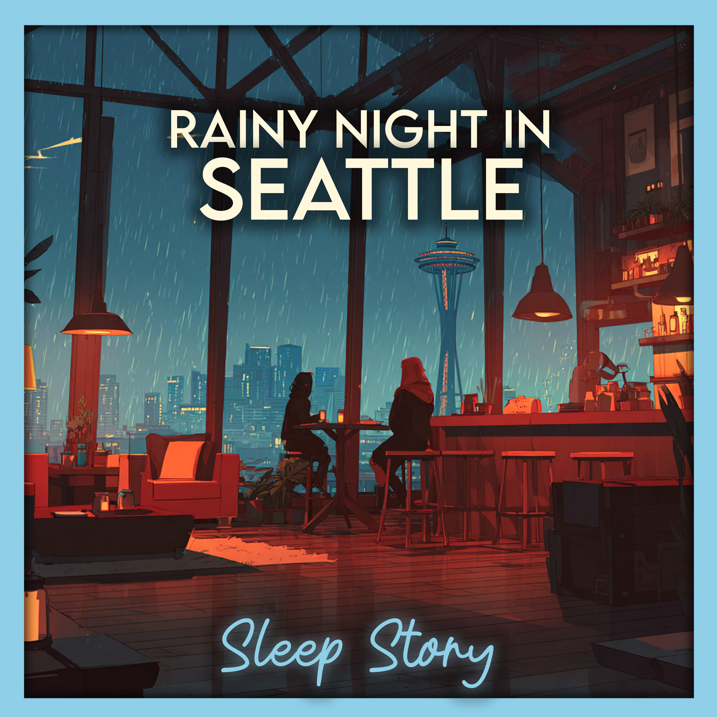 Insomnia Relief | Rainy Seattle Sleep Aid Story for Adults | Cozy Bookstore, Ferry Ride & Gentle Rain for Deep Sleep