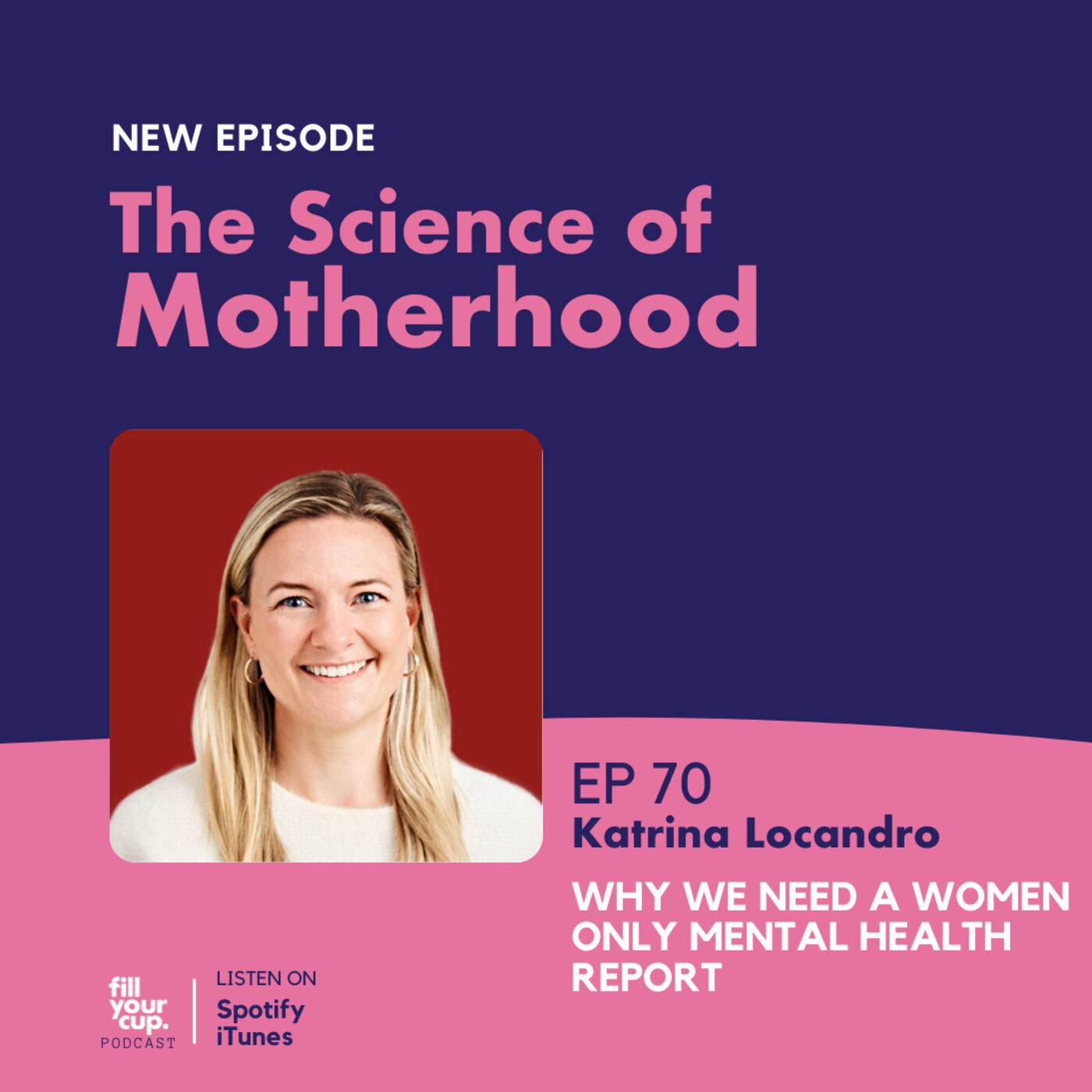 Ep 70. Katrina Locandro (Liptember Foundation) - Why We Need a Women Only Mental Health Report