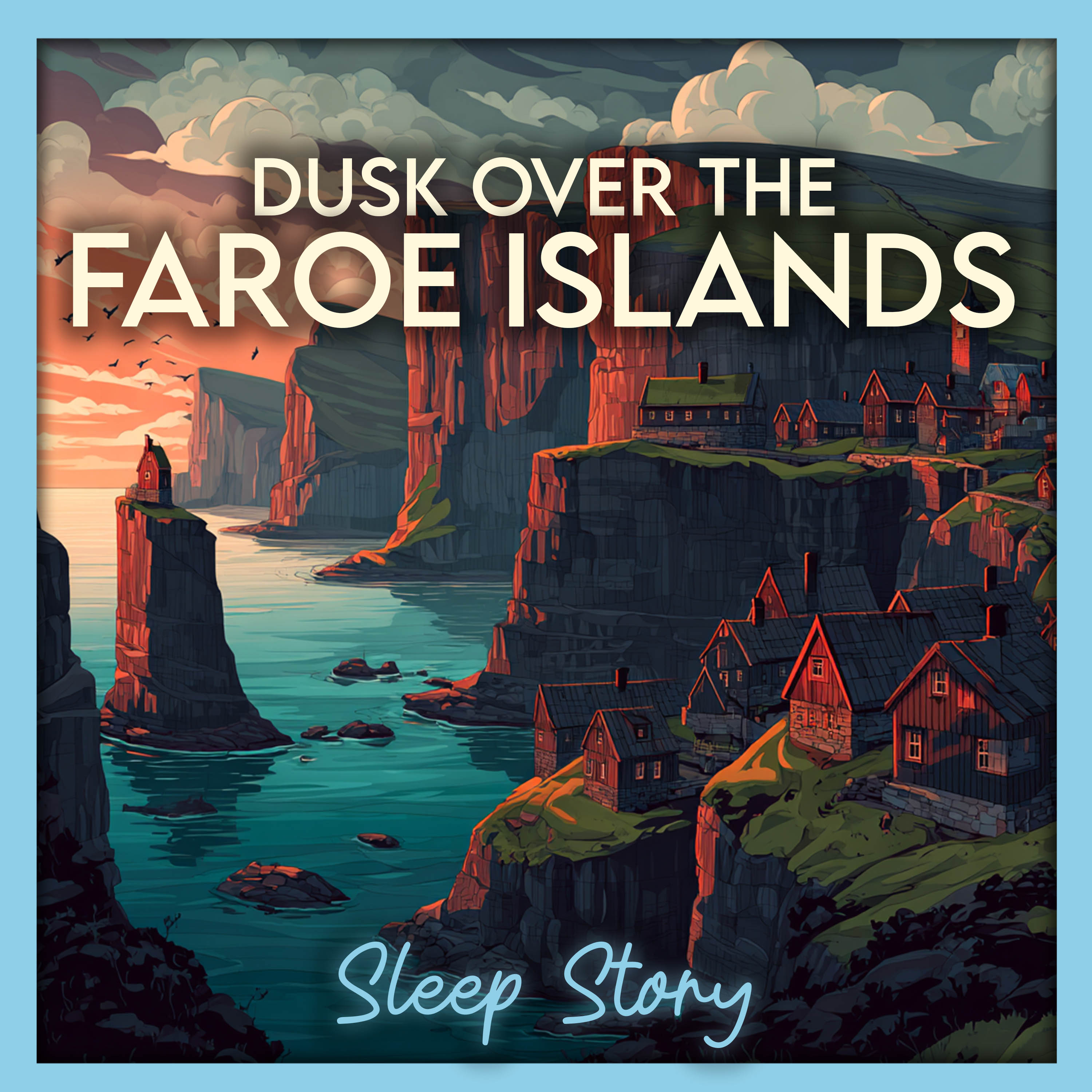 Faroe Islands Hush – A Gentle Sleep Story of Ocean Cliffs & Lantern Glow