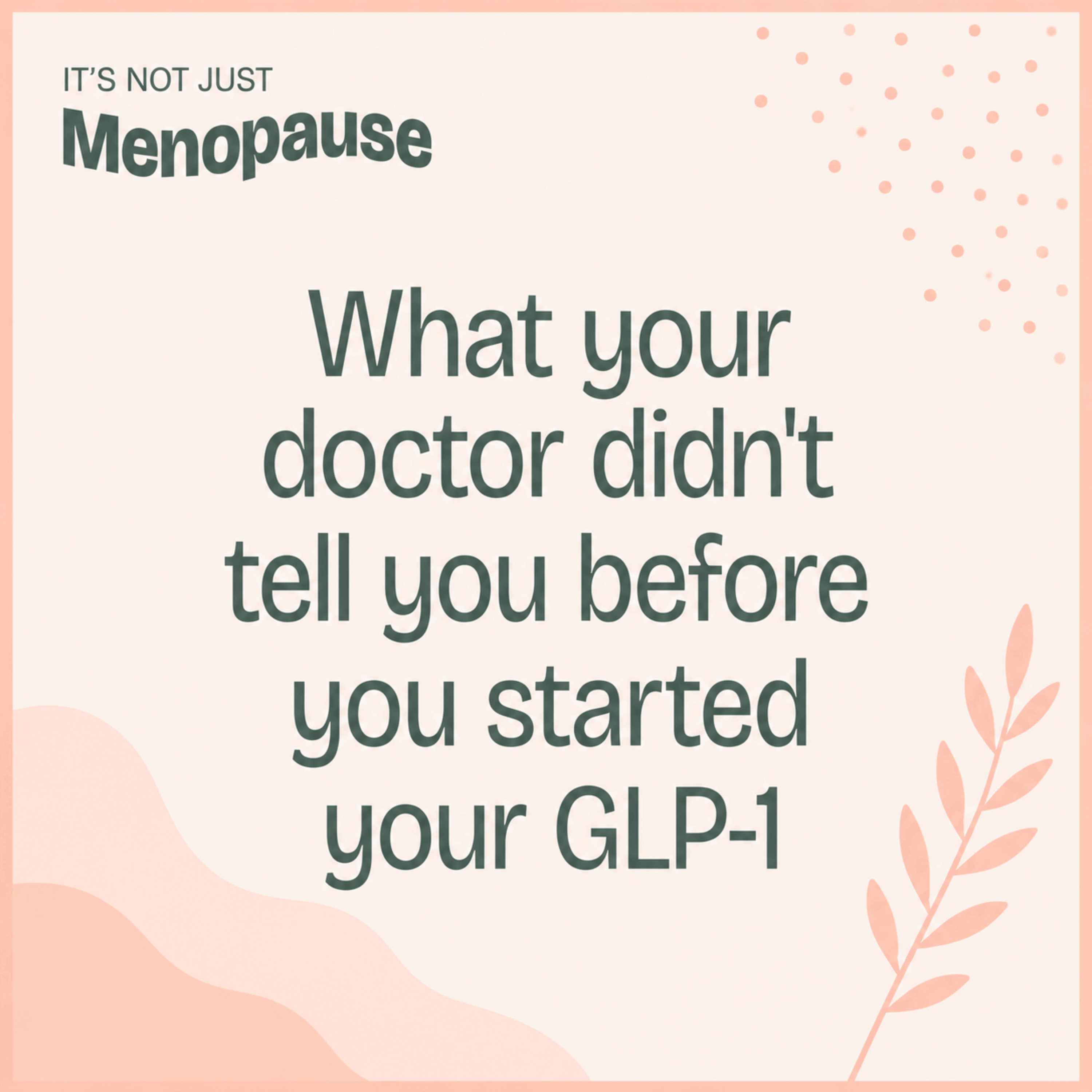Ep. 150 GLP-1 Nutrition: What Your Doctor Didn't Tell You Before Starting a GLP-1 (FUEL Foundations of Nutrition)