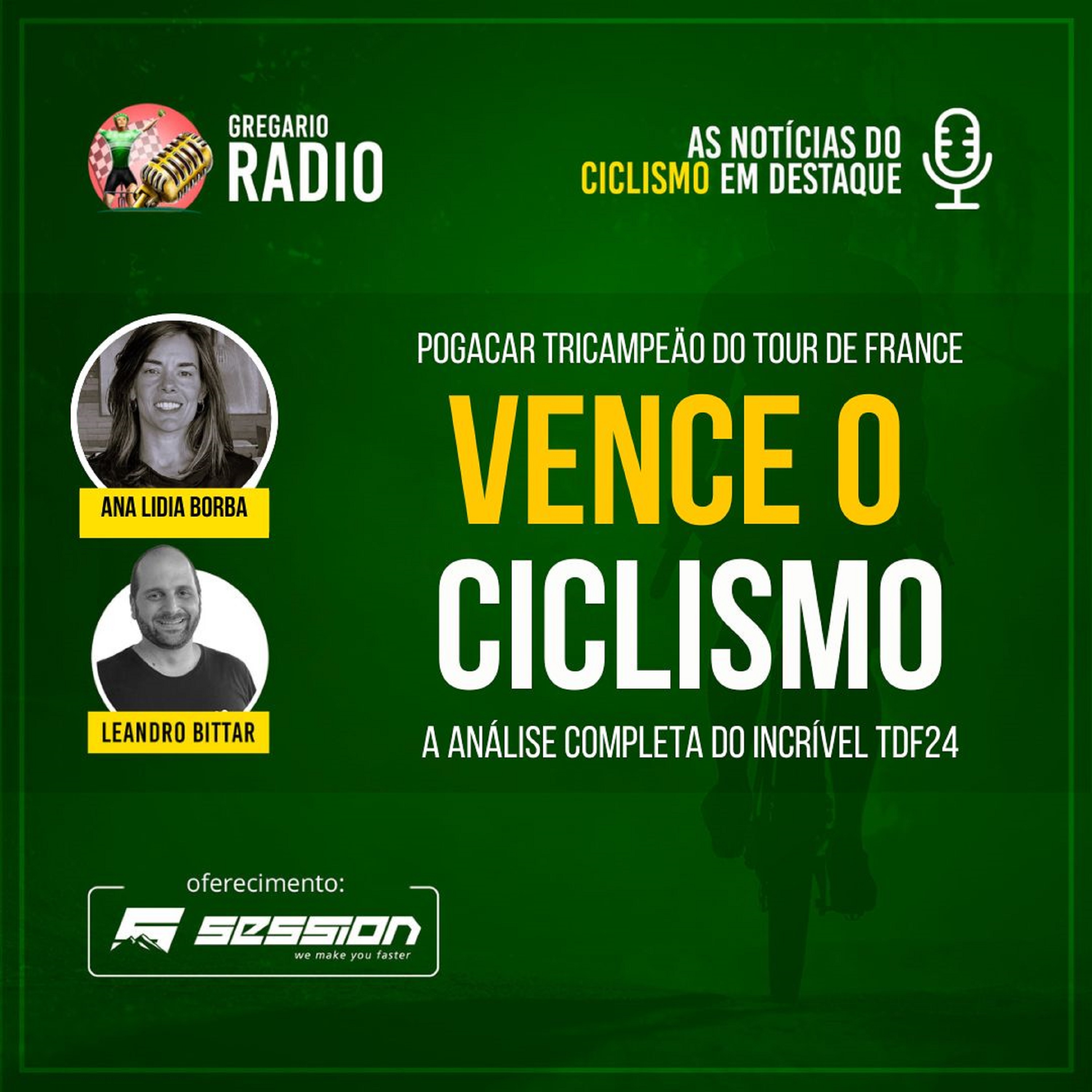 RADIO - VENCE O CICLISMO! Pogacar tricampeão do Tour de France