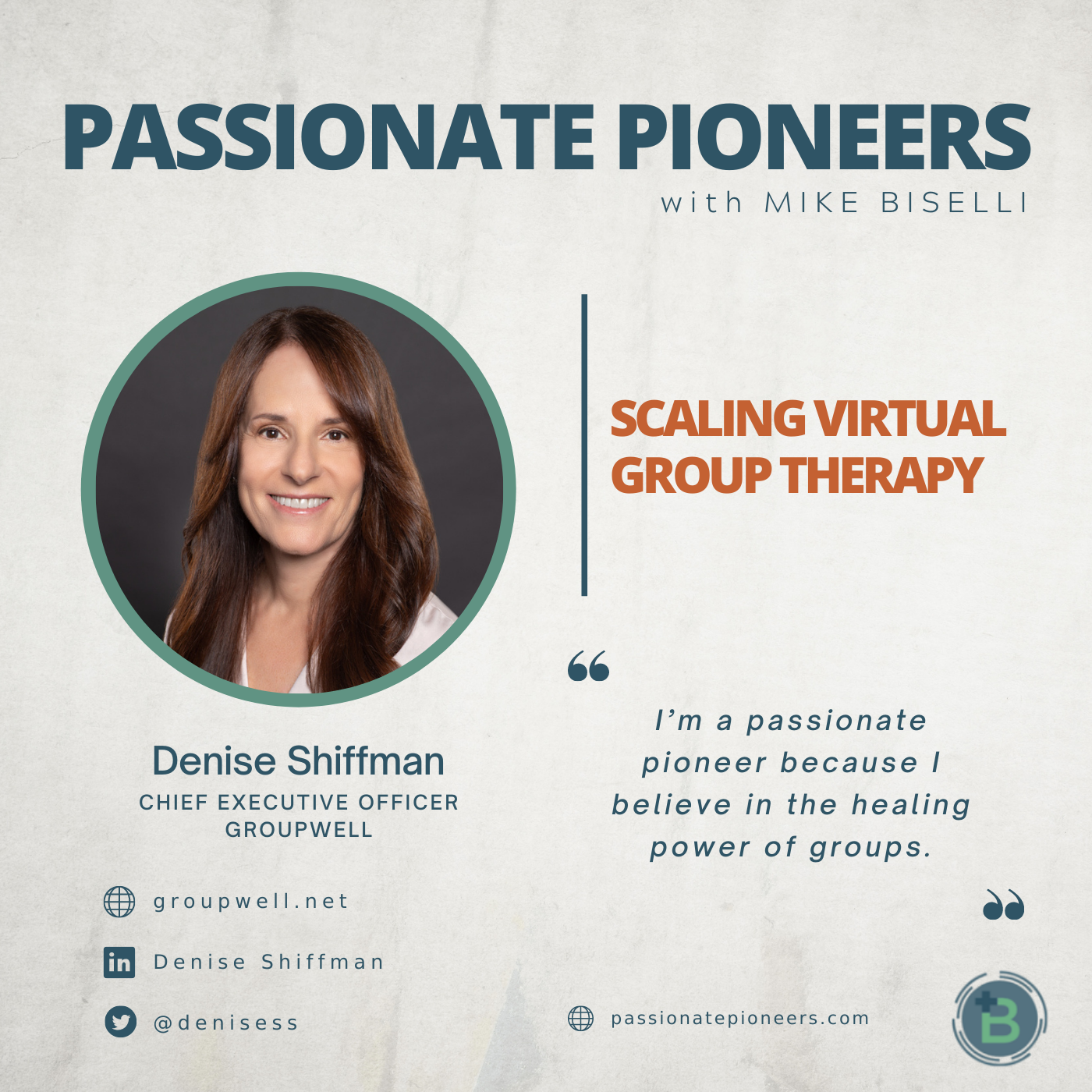Scaling Virtual Group Therapy with  Denise Shiffman