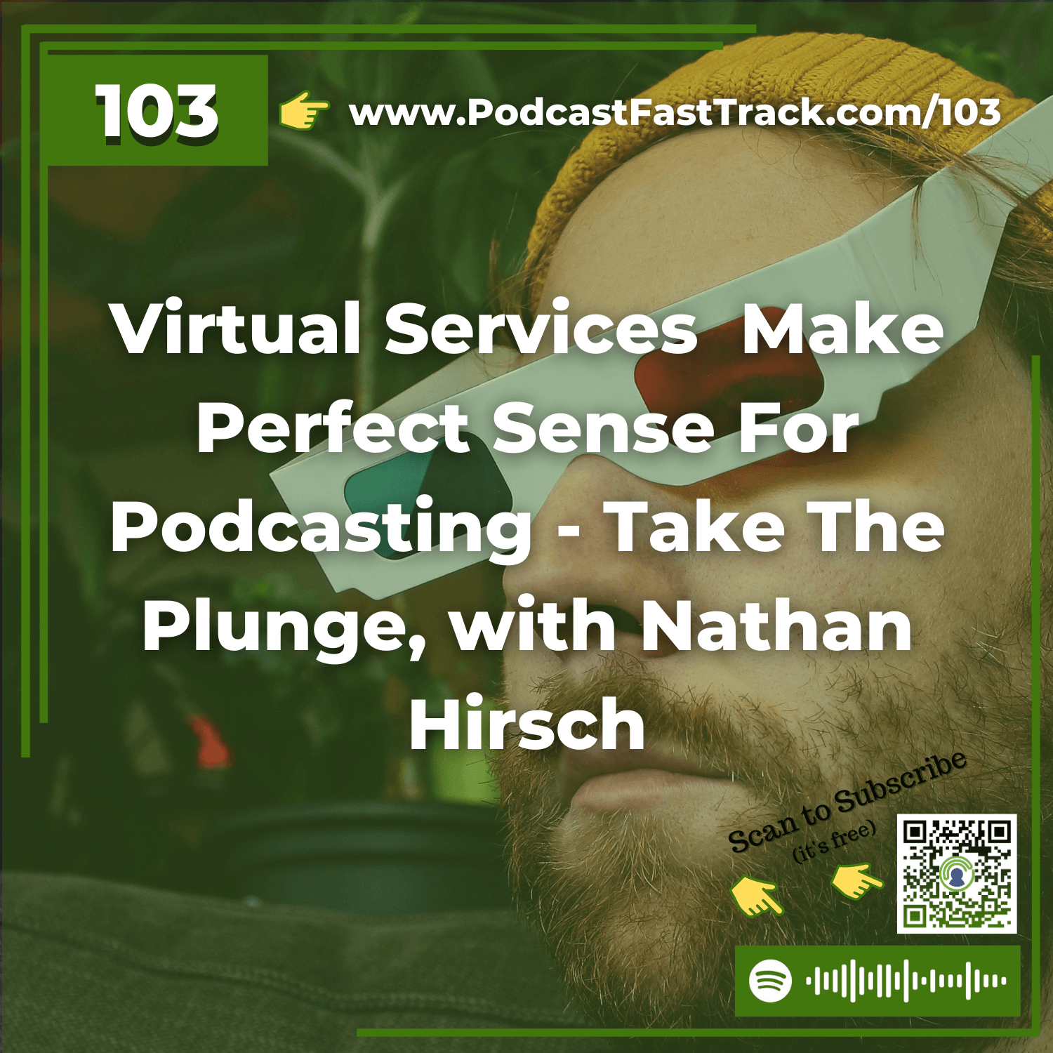 103: Virtual Services Make Perfect Sense For Podcasting - Take The Plunge, with Nathan Hirsch