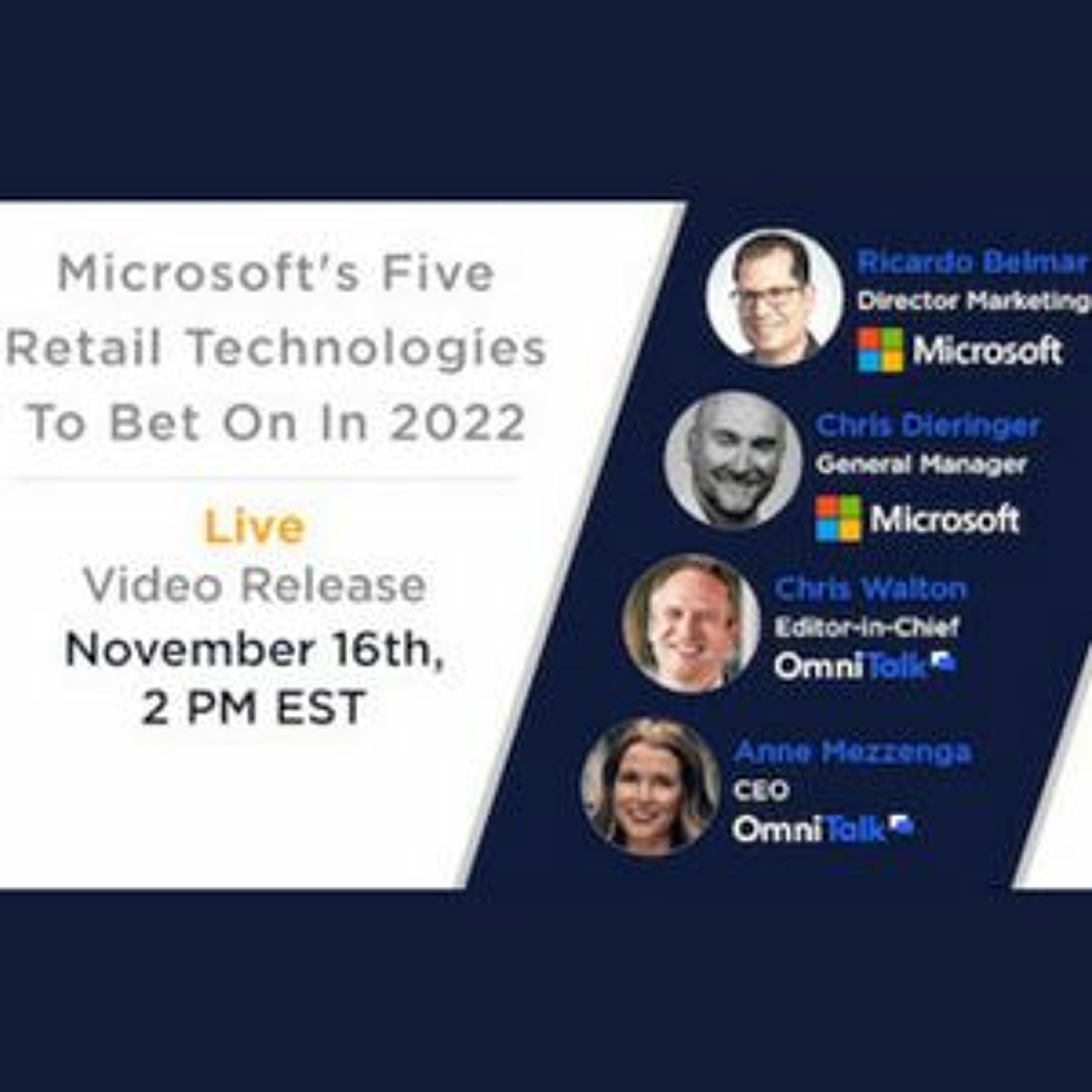 Ask An Expert | Microsoft's 5 Retail Technologies To Bet On In 2022