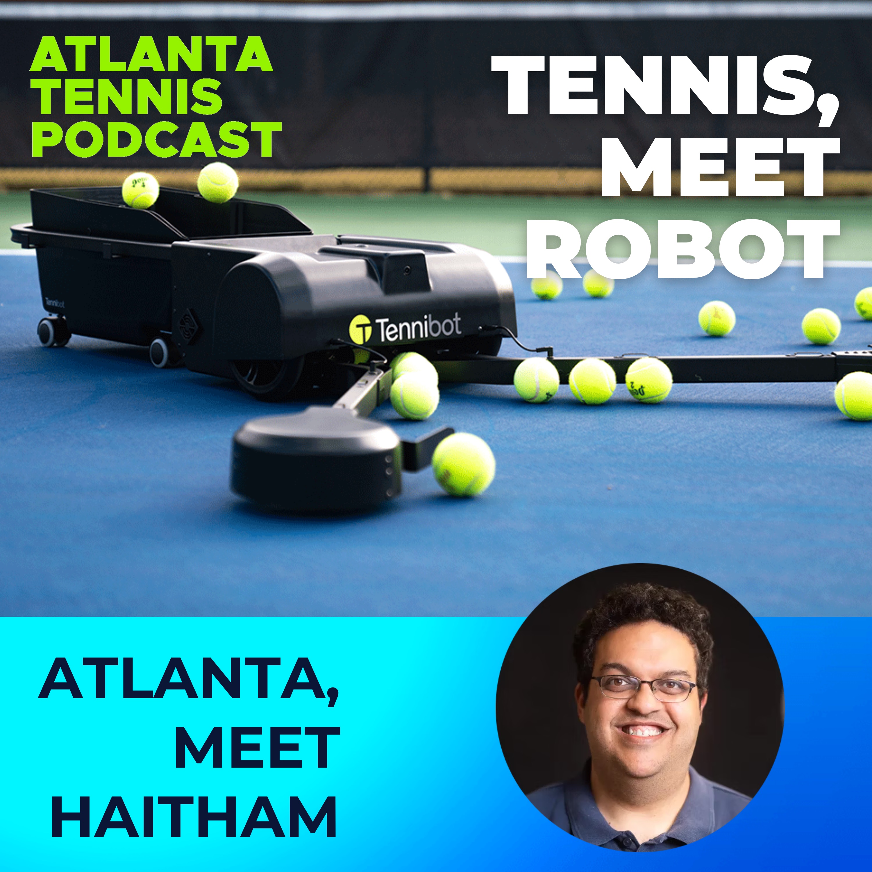 Tennibot is smart robot that can pick up balls, make line calls, and sweep your clay courts