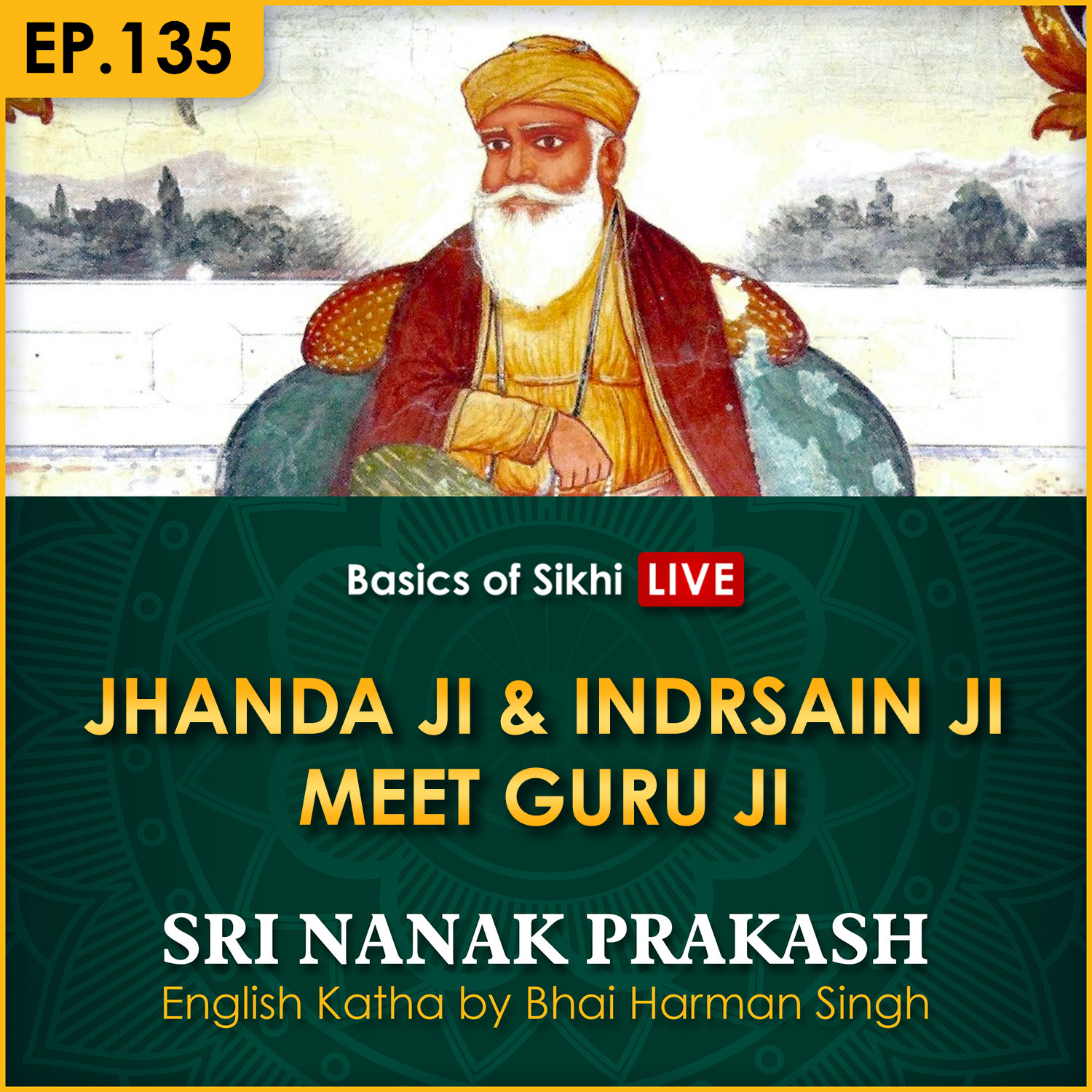 Jhanda Ji & Indrsain Ji Meet Guru Ji