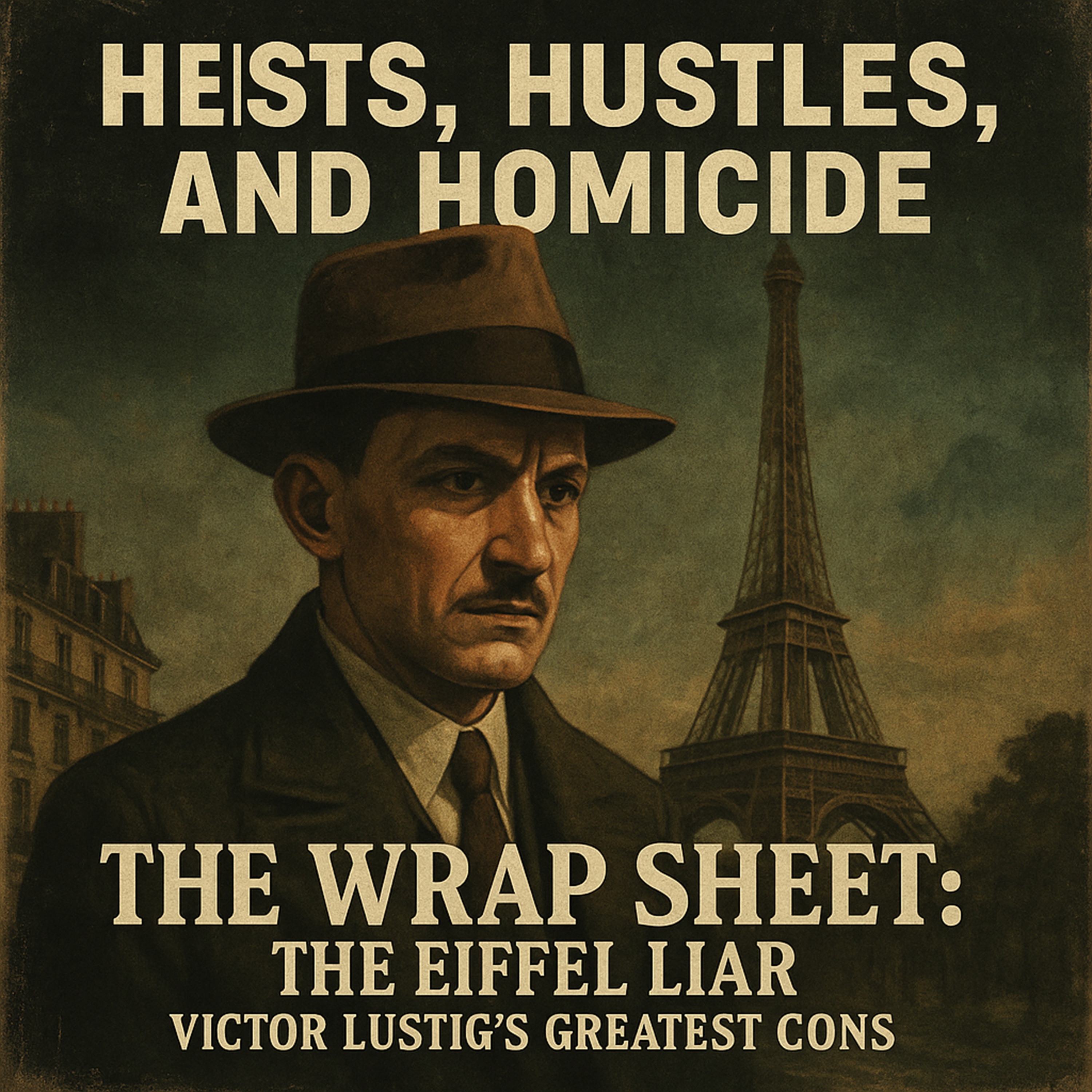 "The Wrap Sheet: The Eiffel Liar — Victor Lustig’s Greatest Cons" episode artwork
