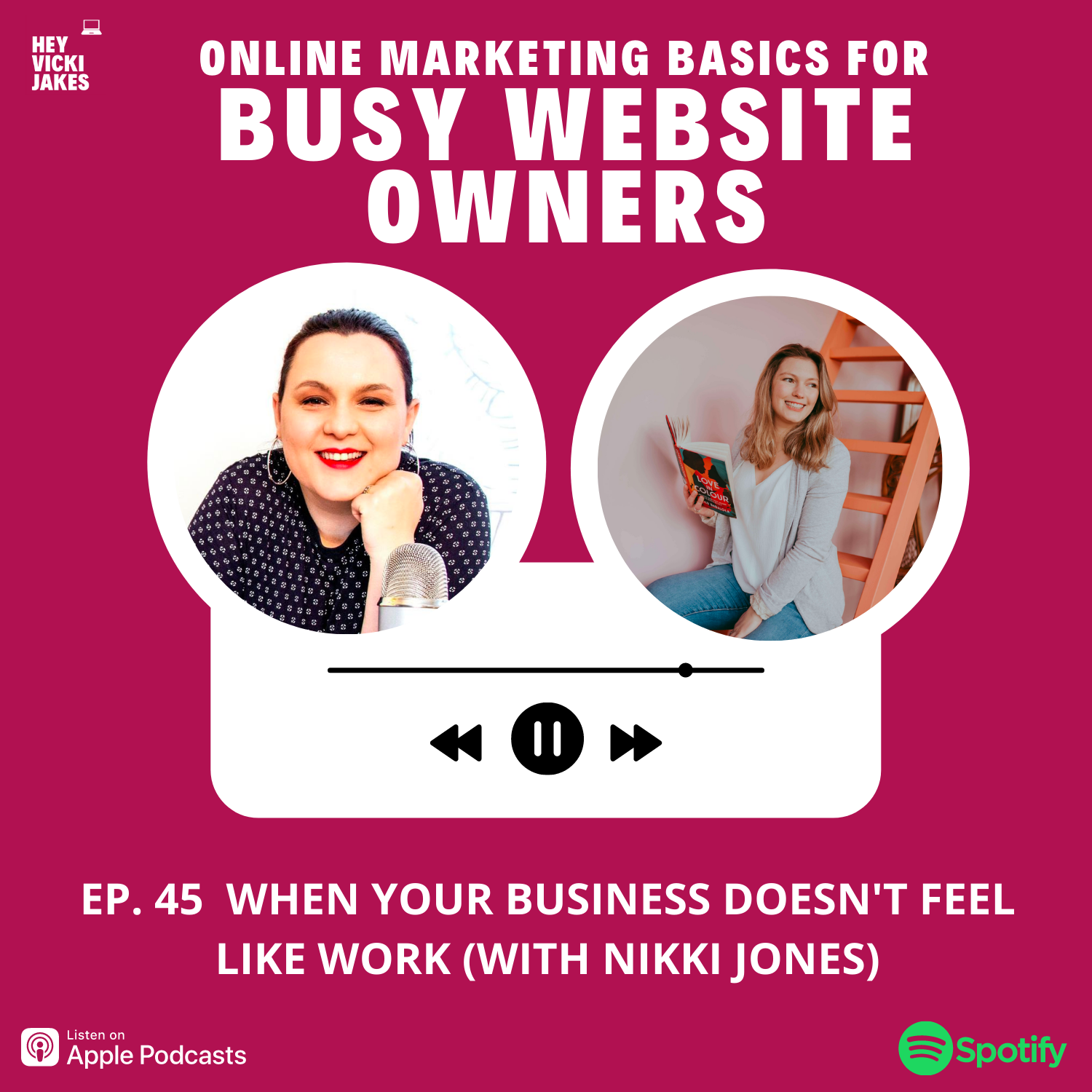 Artwork for podcast Online Marketing Basics for Busy Website Owners