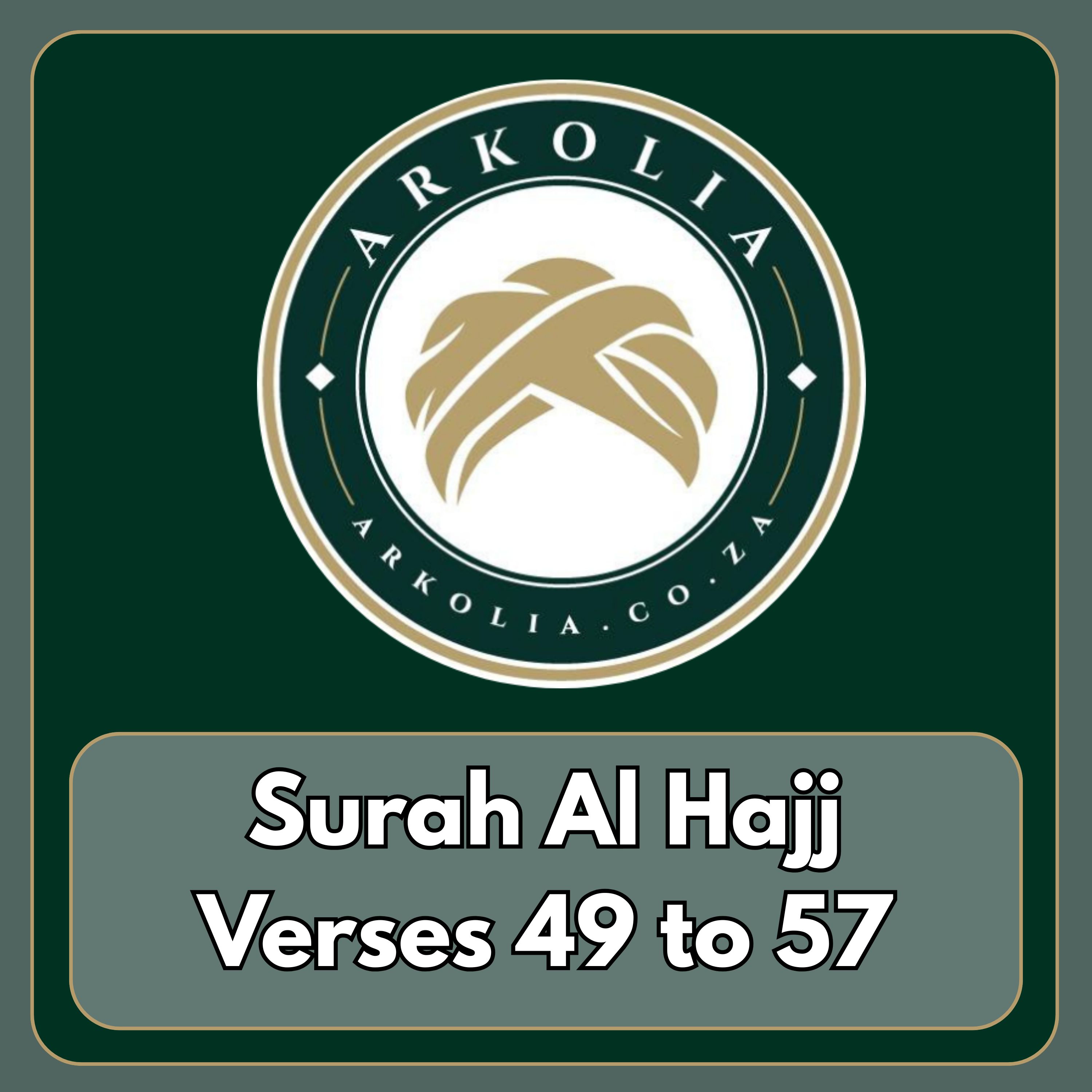Surah Al-Hajj V49-57. episode artwork