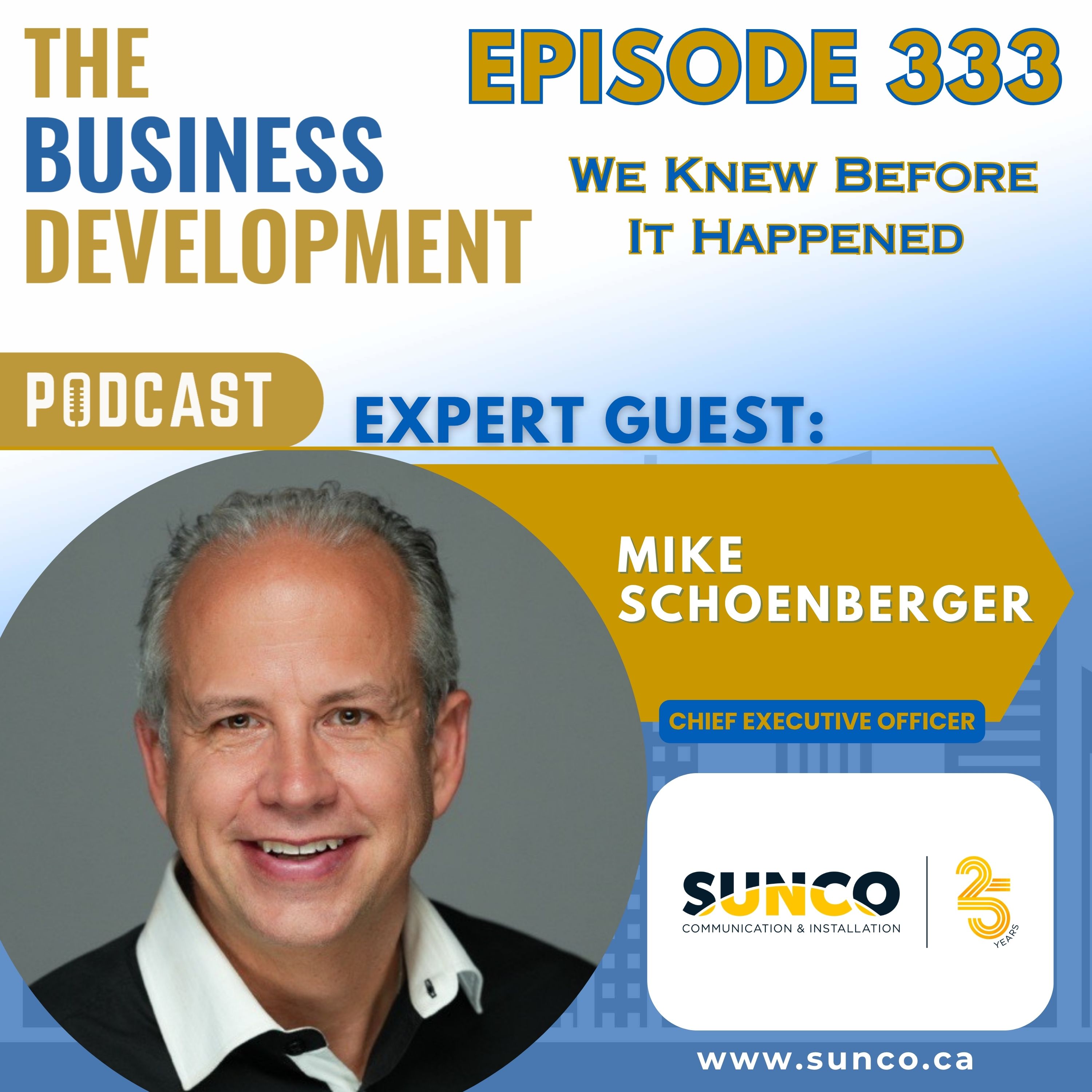 We Knew Before It Happened with Mike Schoenberger