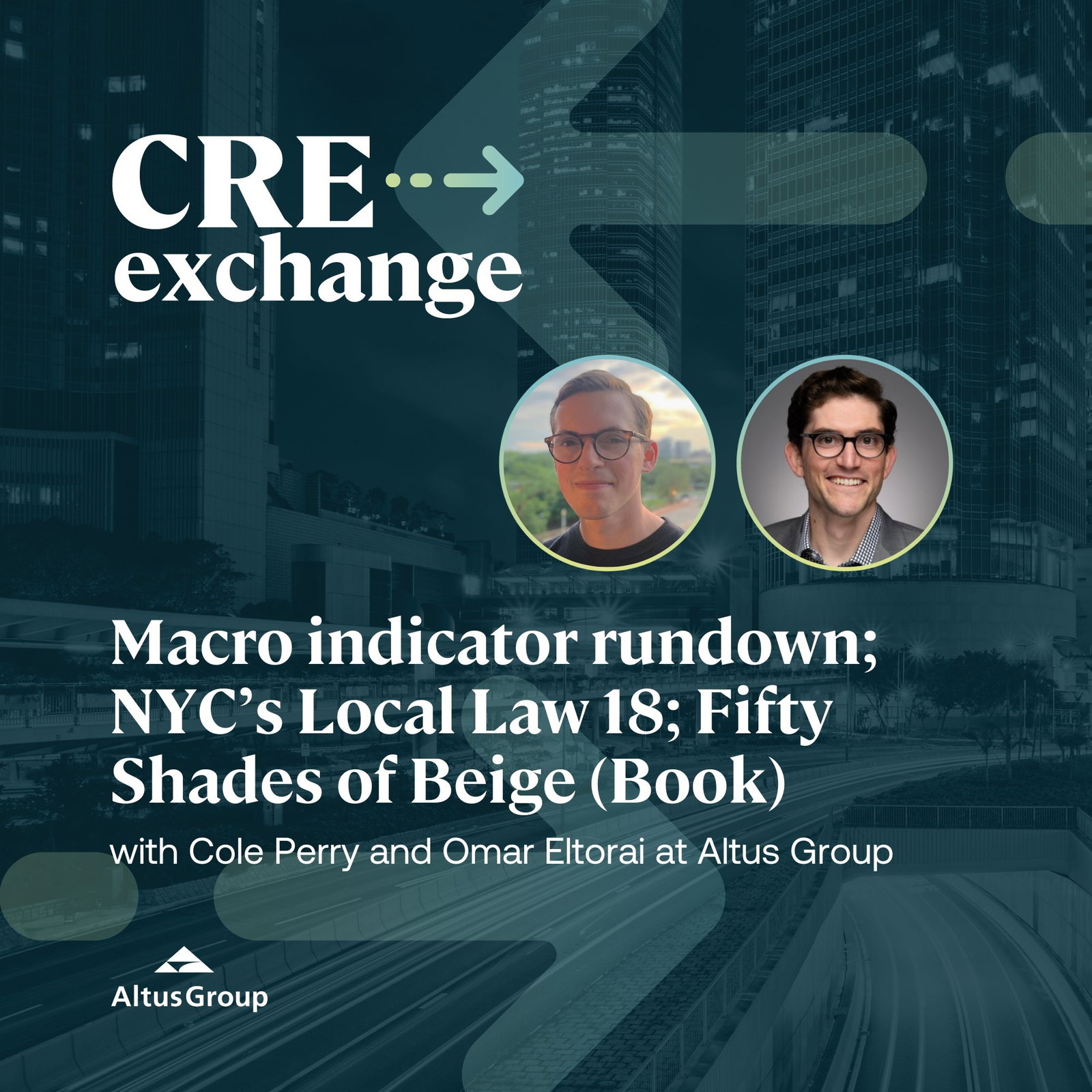 Macro indicator rundown; NYC’s Local Law 18; Fifty Shades of Beige (Book) episode artwork