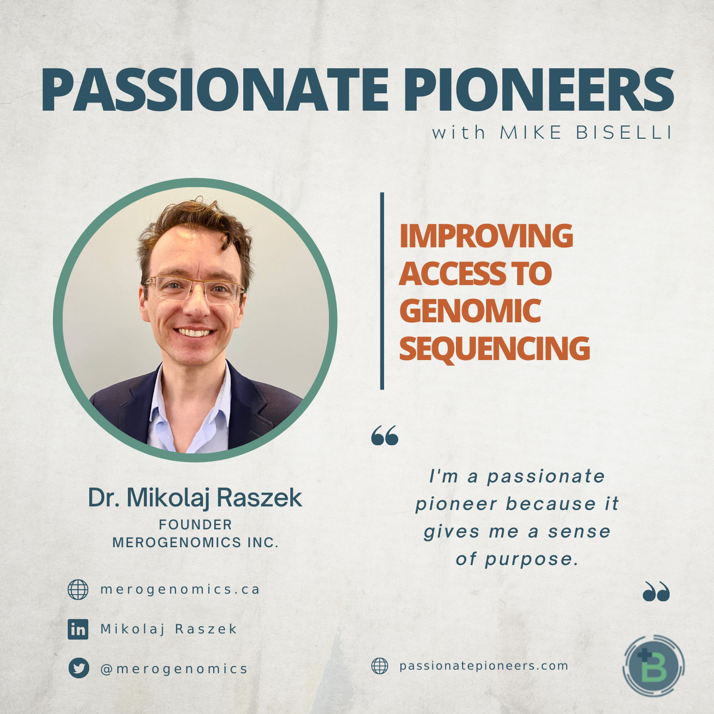 Improving Access to Genomic Sequencing with Dr. Mikolaj Raszek