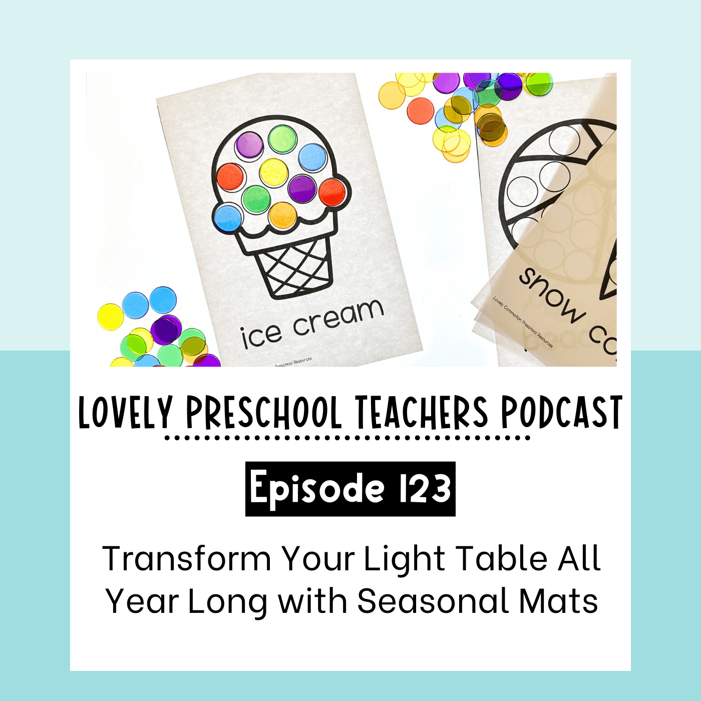 Transform Your Light Table All Year Long with Seasonal Mats!