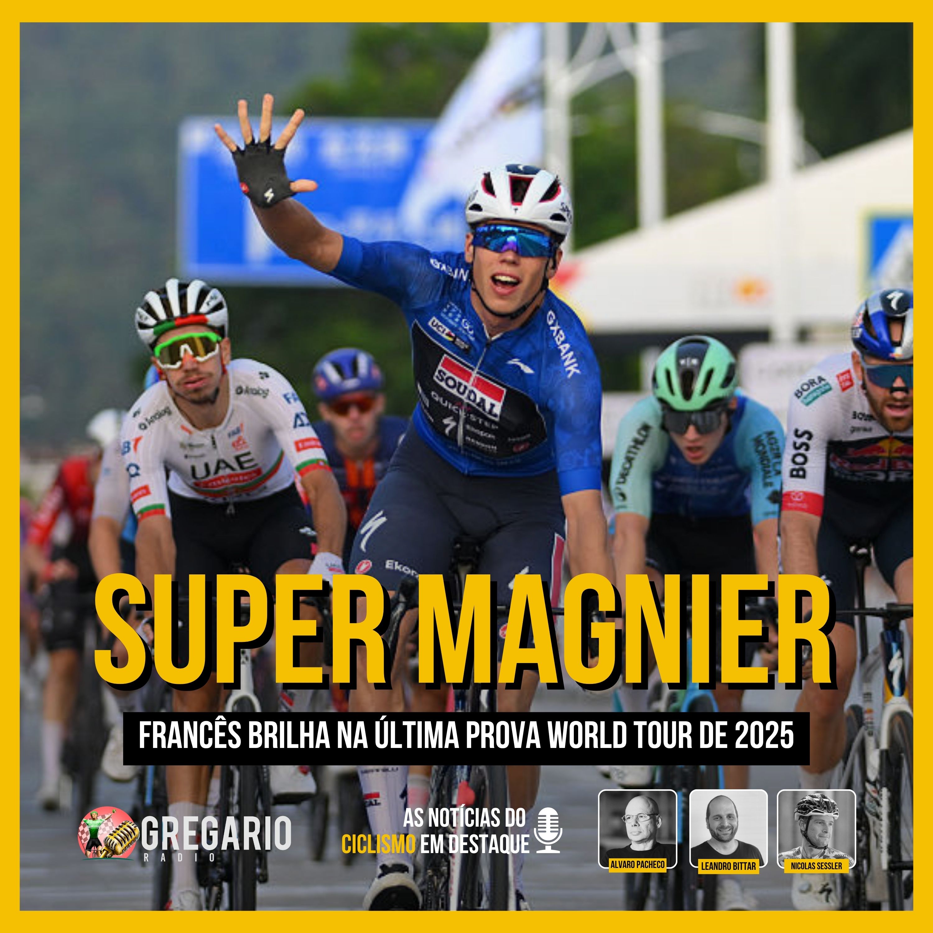 RADIO - Magnier fecha a conta! Temporada World Tour encerra na China.