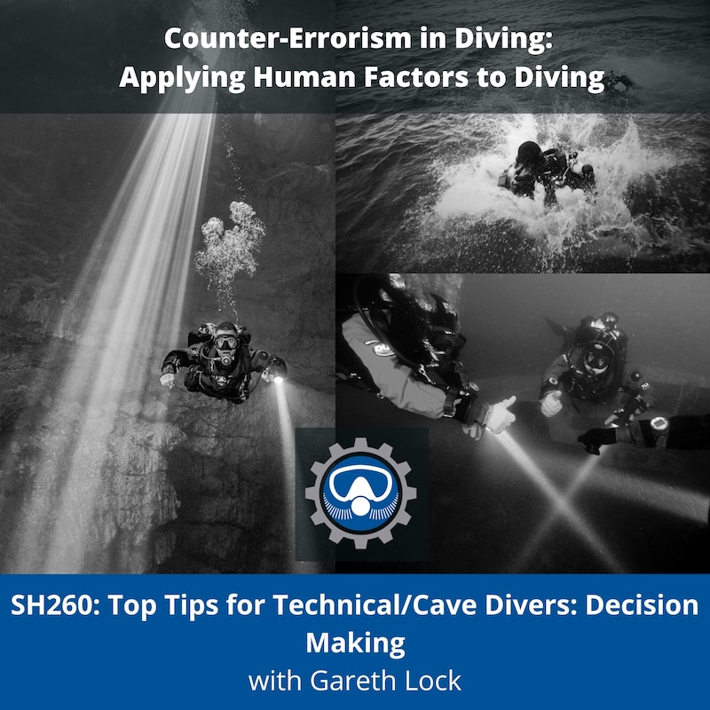 Artwork for podcast Counter-Errorism in Diving: Applying Human Factors to Diving