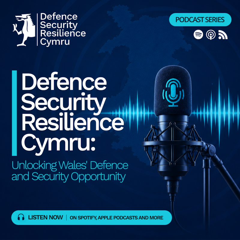 Artwork for podcast Defence Security Resilience Cymru