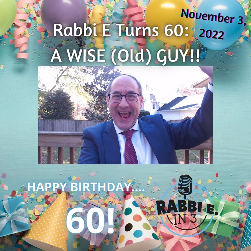 Artwork for podcast Rabbi E in 3